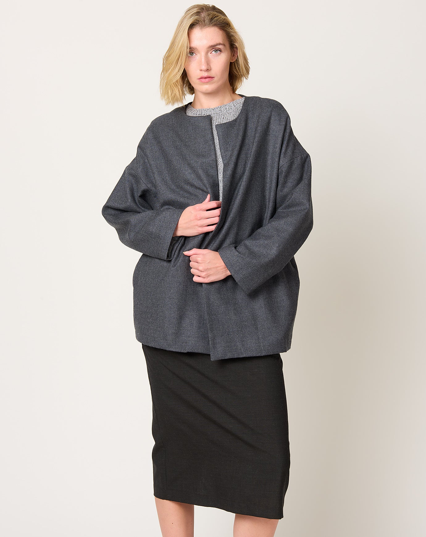 Ticca Jacket in Charcoal Grey & Anthracite Grey