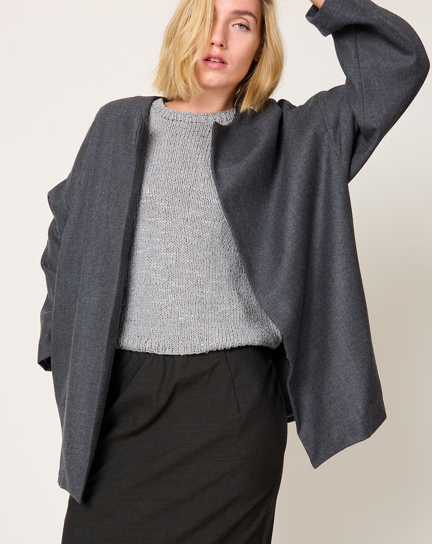 NITTO Ticca Jacket in Charcoal Grey & Anthracite Grey