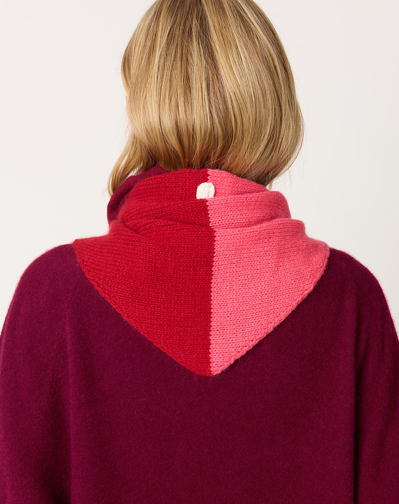 NITTO Trimo Neckerchief in Bordeaux/Coral