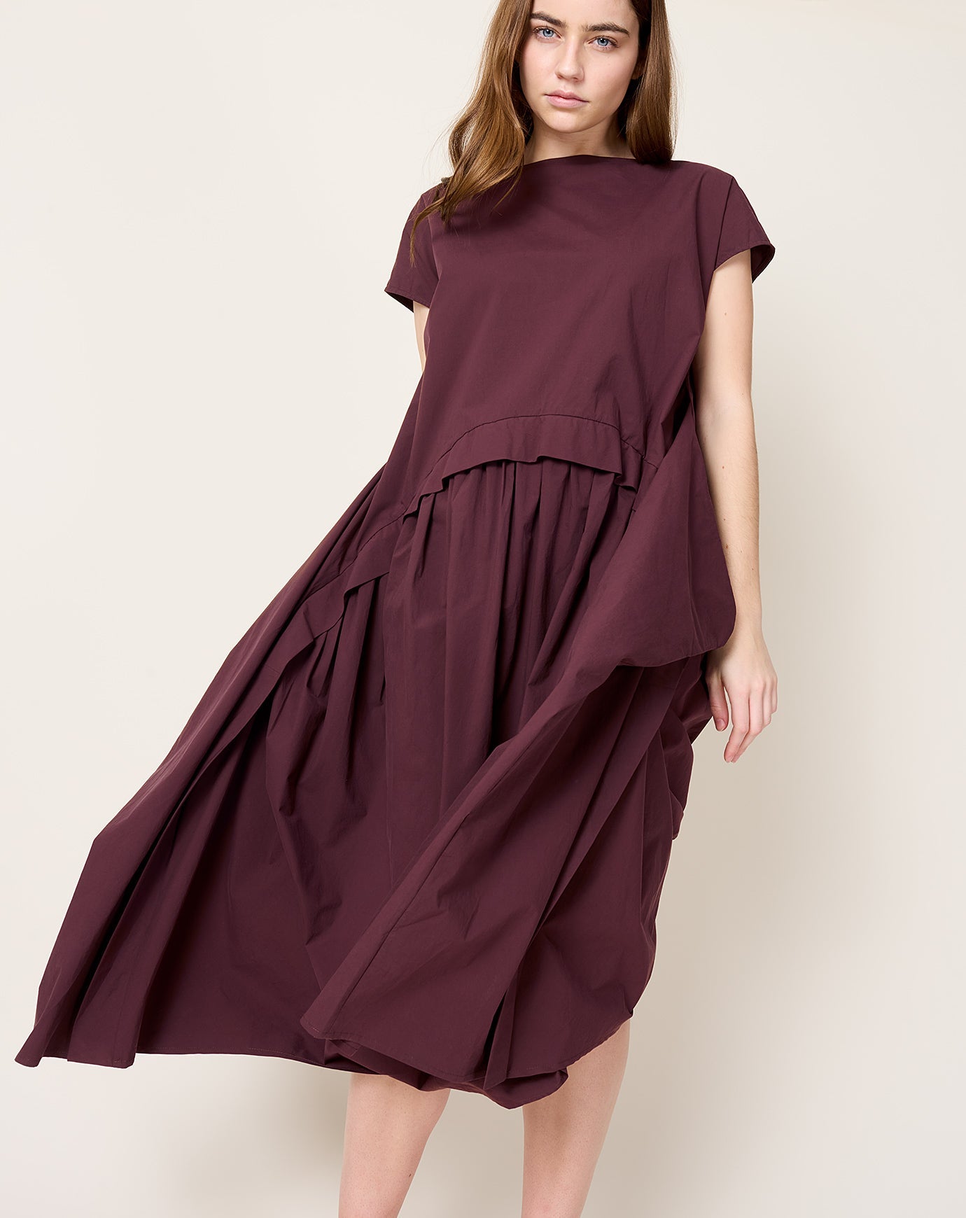 Beau Dress in Merlot