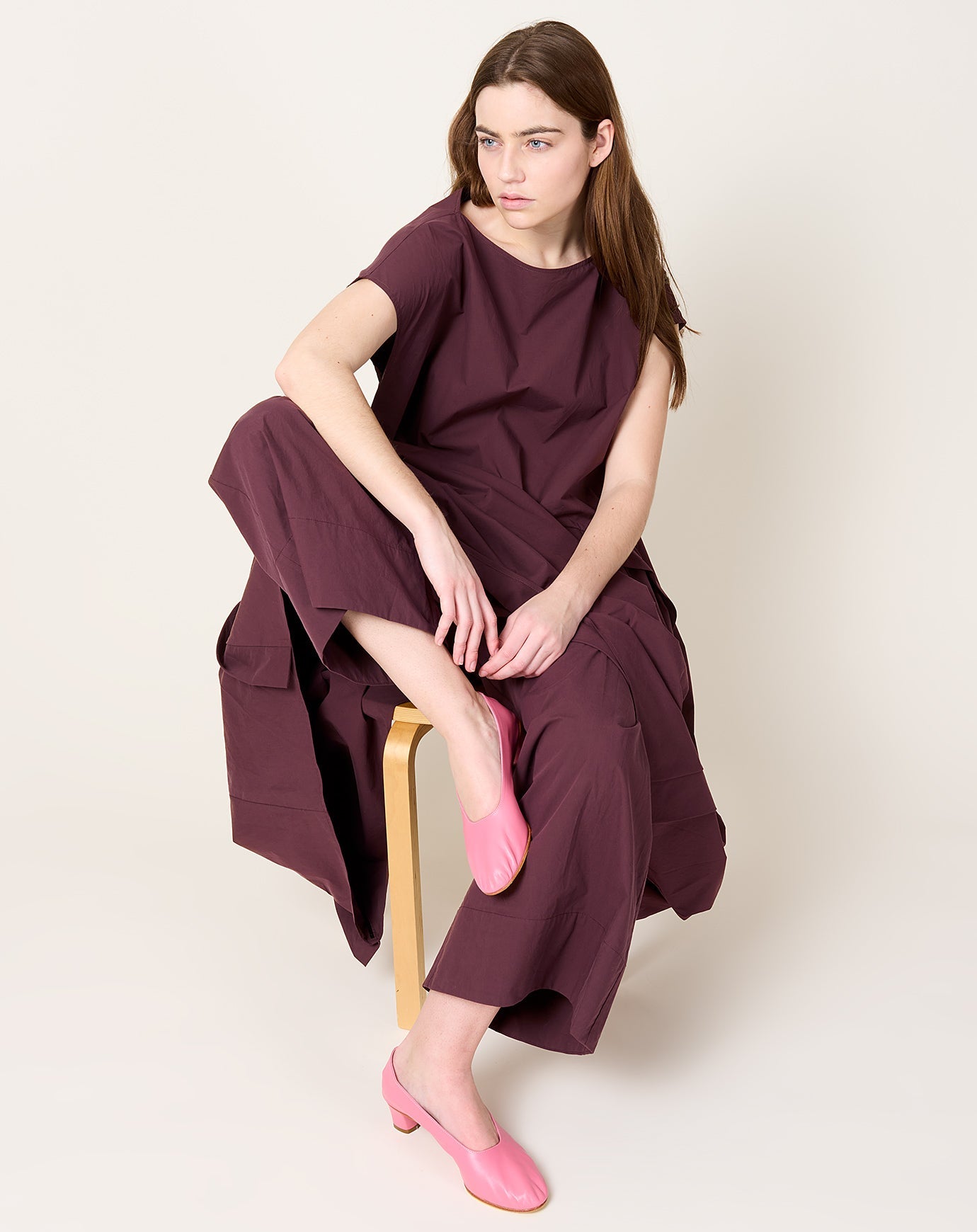Beau Dress in Merlot