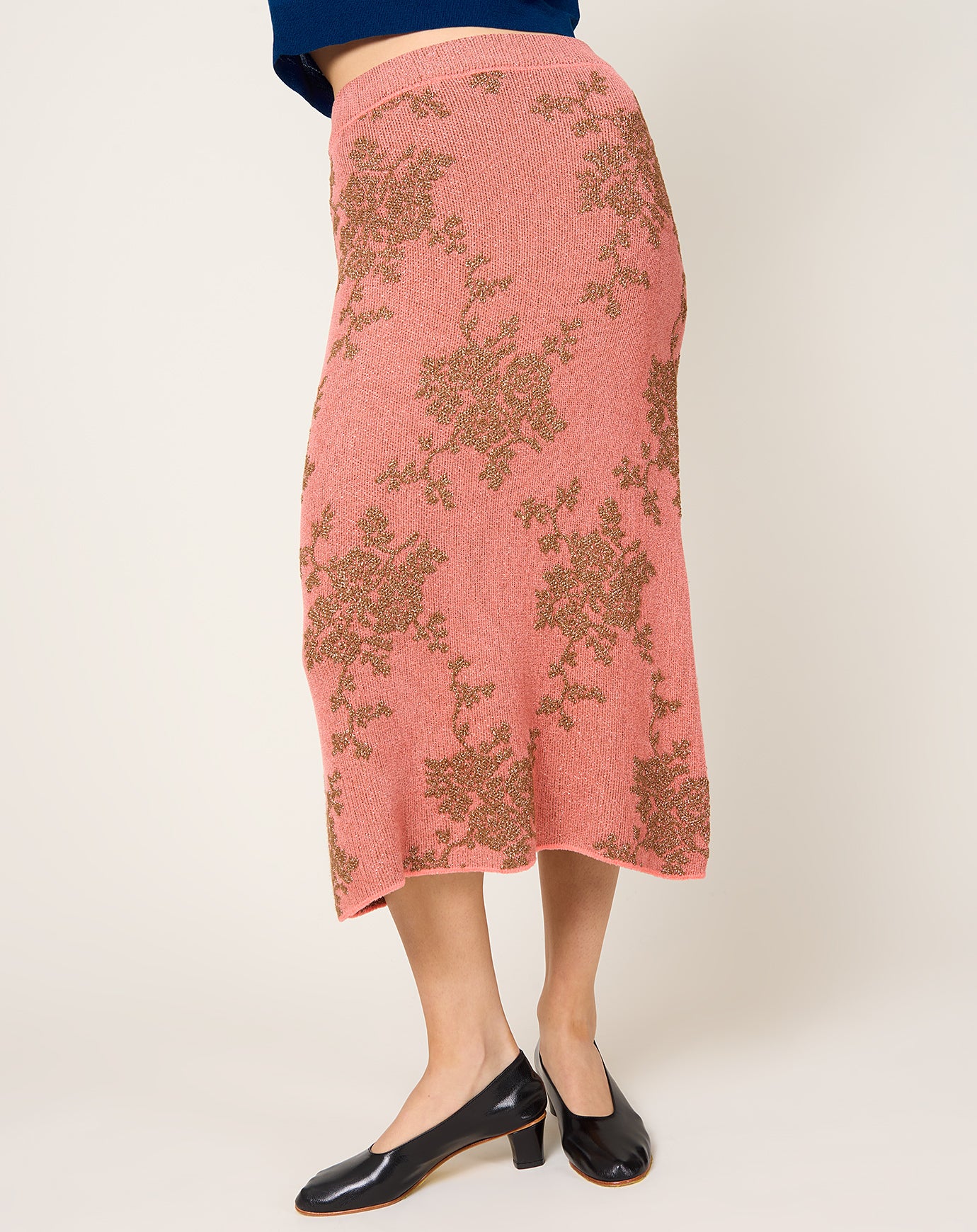 Rachel Comey Broccada Skirt in Melon & Bronze