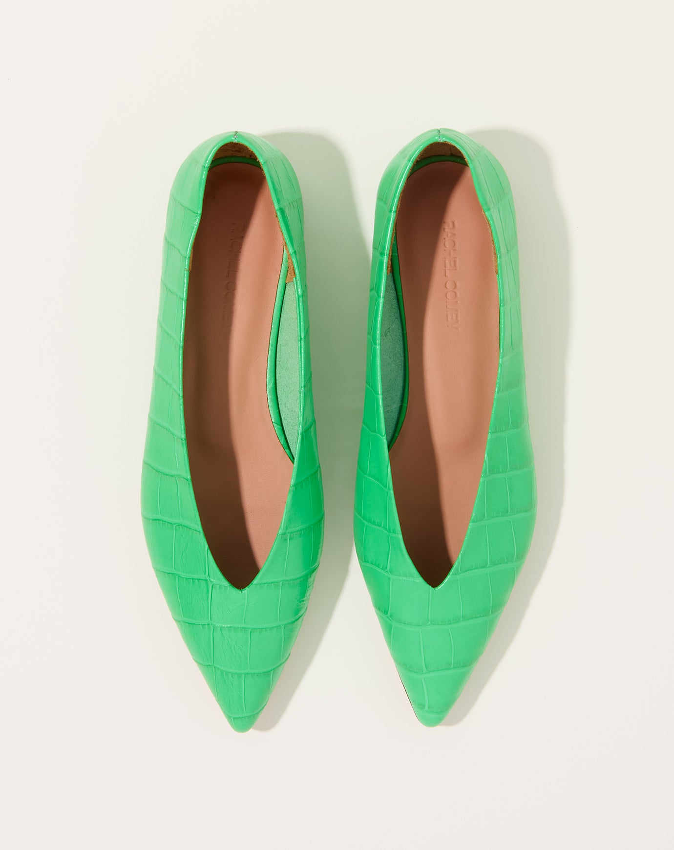 Rachel Comey Everleigh Ballet in Apple Croc