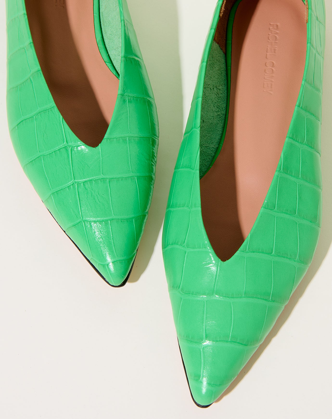 Rachel Comey Everleigh Ballet in Apple Croc
