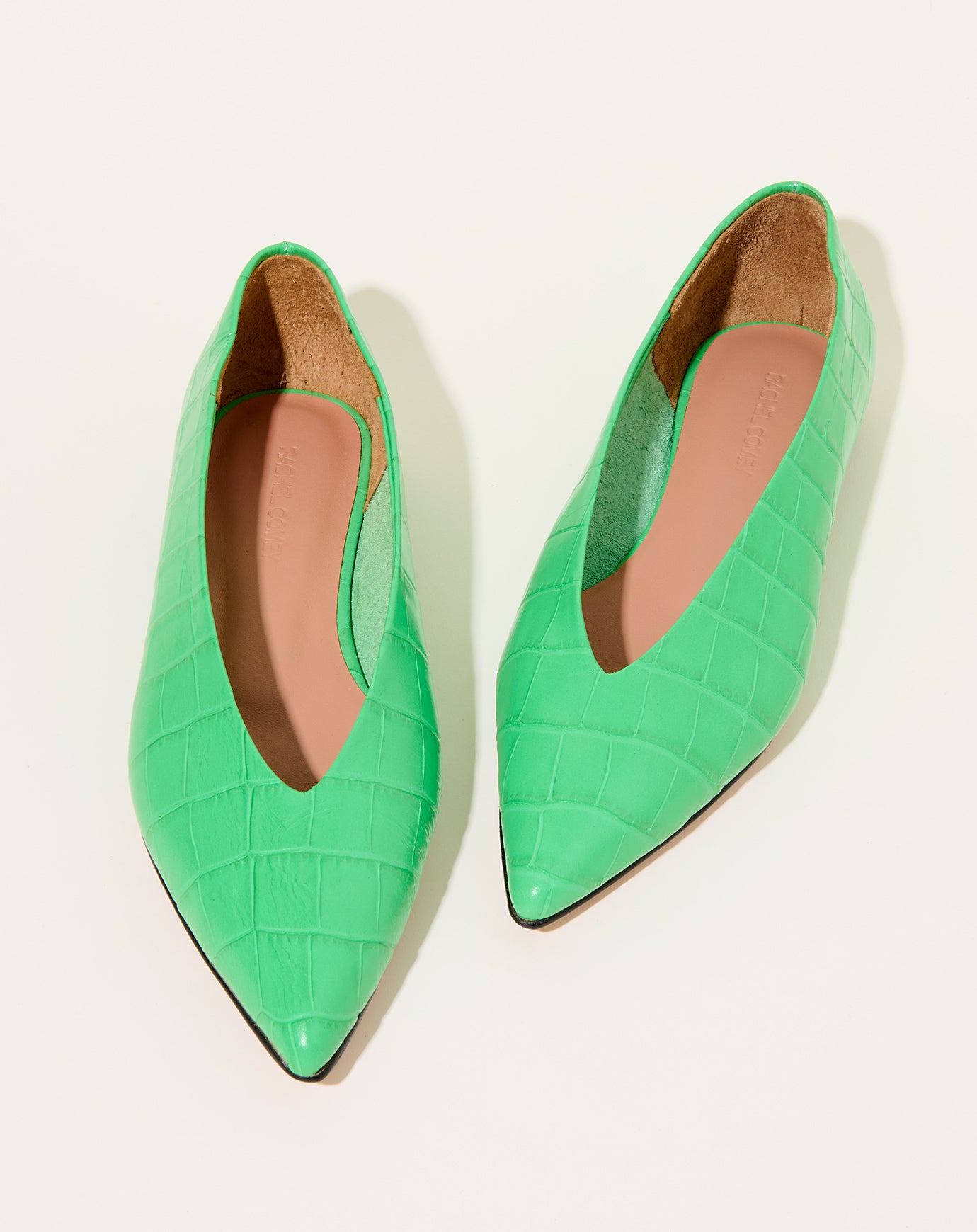 Rachel Comey Everleigh Ballet in Apple Croc