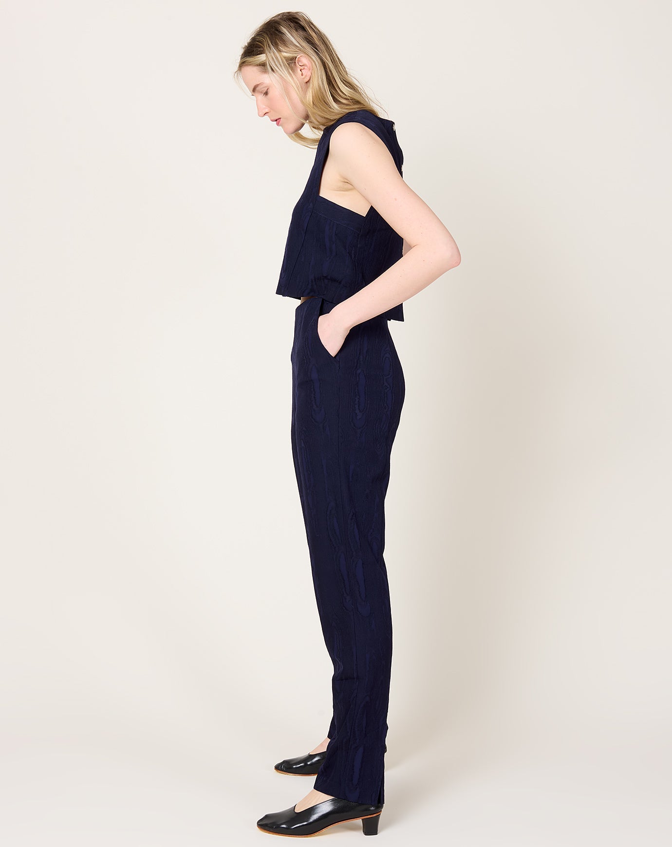 Rachel Comey Fractal Pant in Navy Moreen