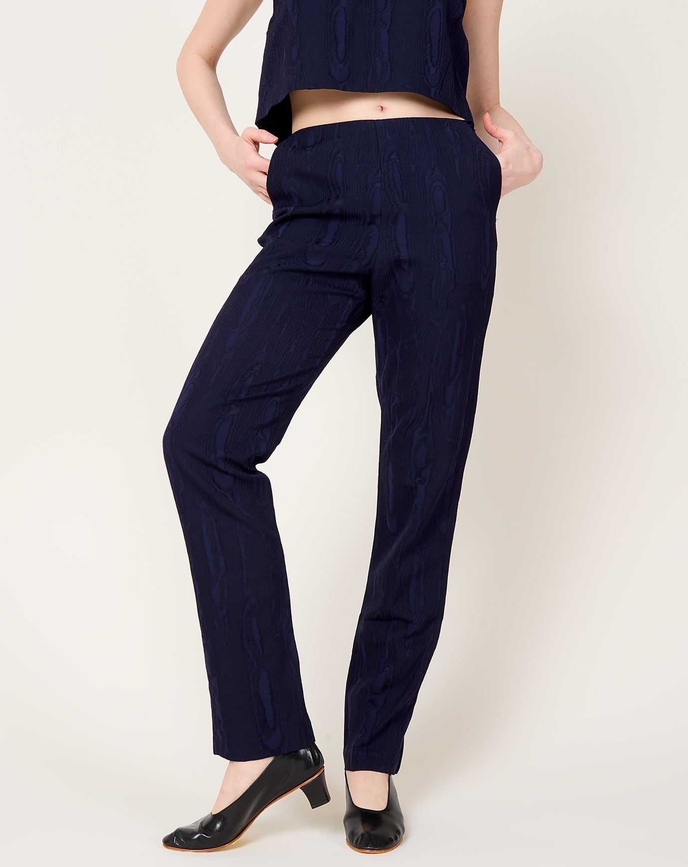 Rachel Comey Fractal Pant in Navy Moreen