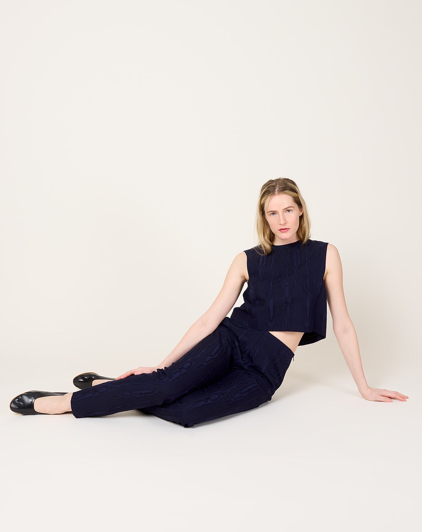 Rachel Comey Yana Top in Navy Moreen