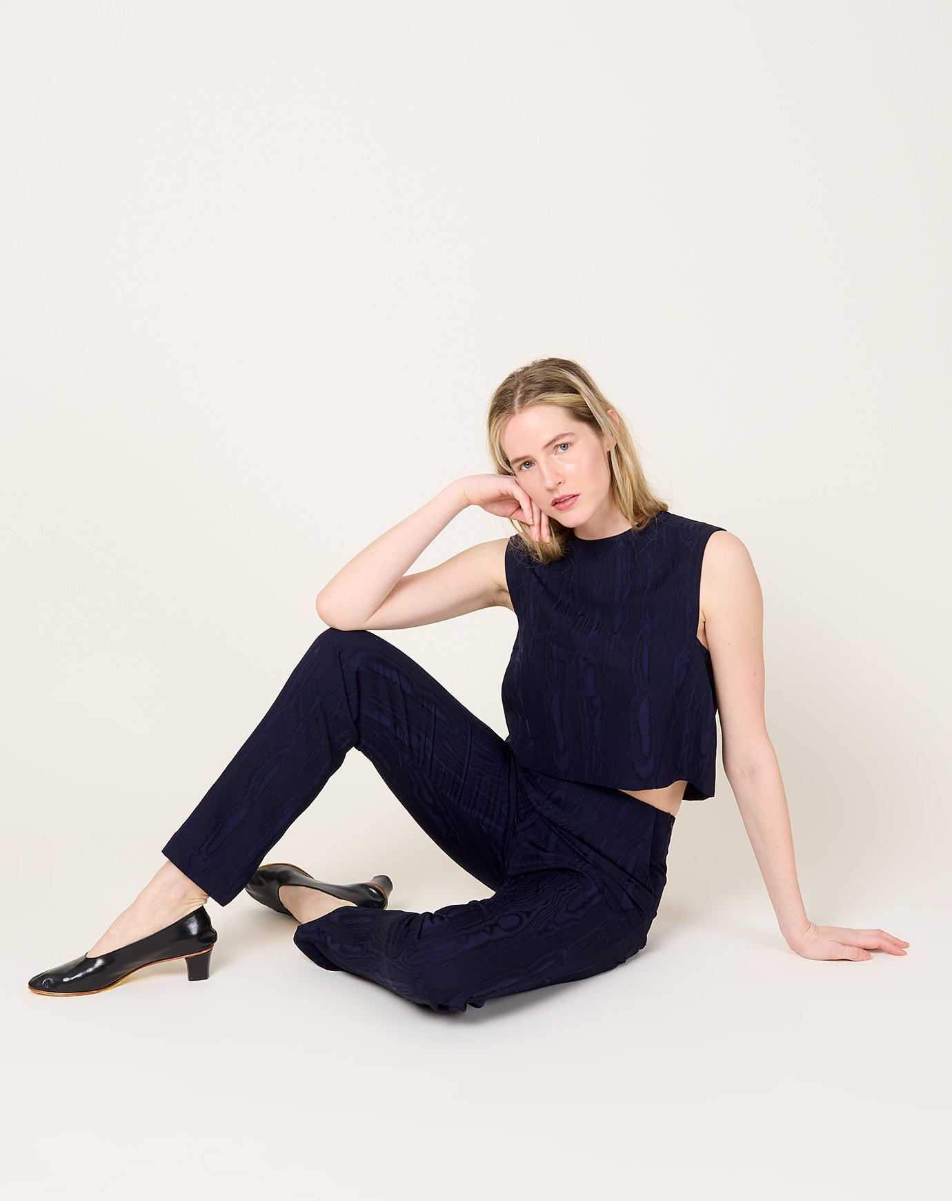 Rachel Comey Yana Top in Navy Moreen