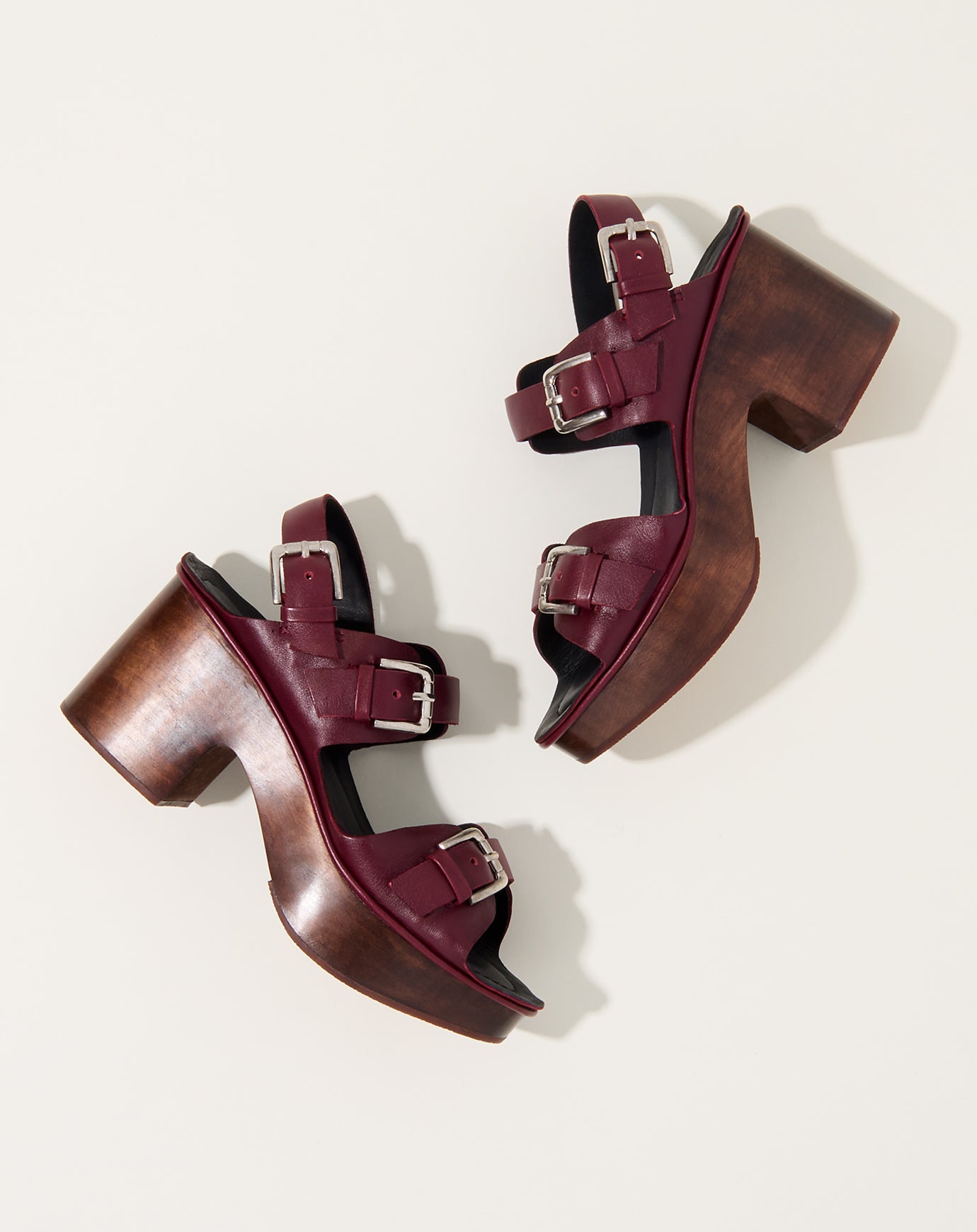 Rachel Comey Richi Sandal Clog in Scarlet