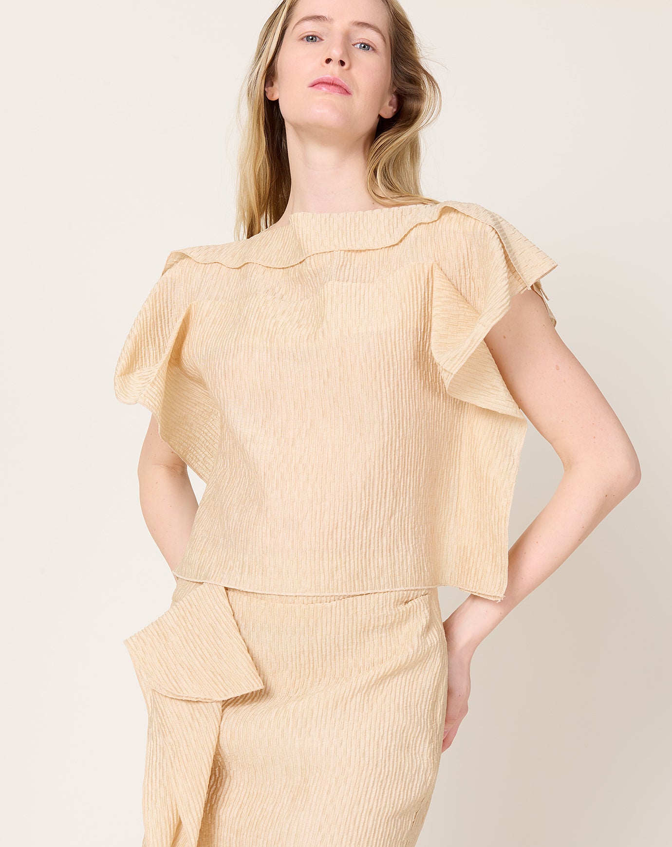 Rachel Comey Rivera Top in Light Peach