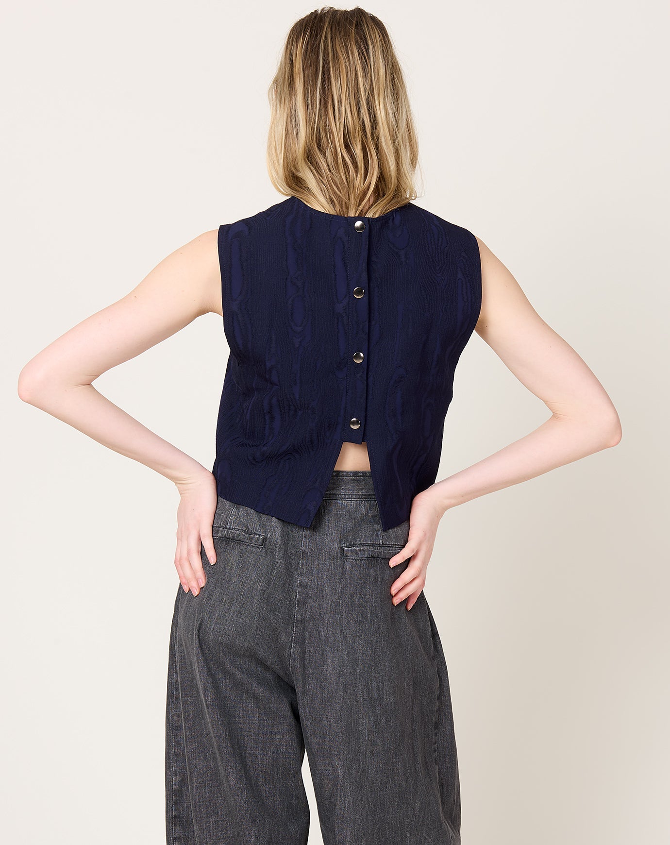 Rachel Comey Yana Top in Navy Moreen