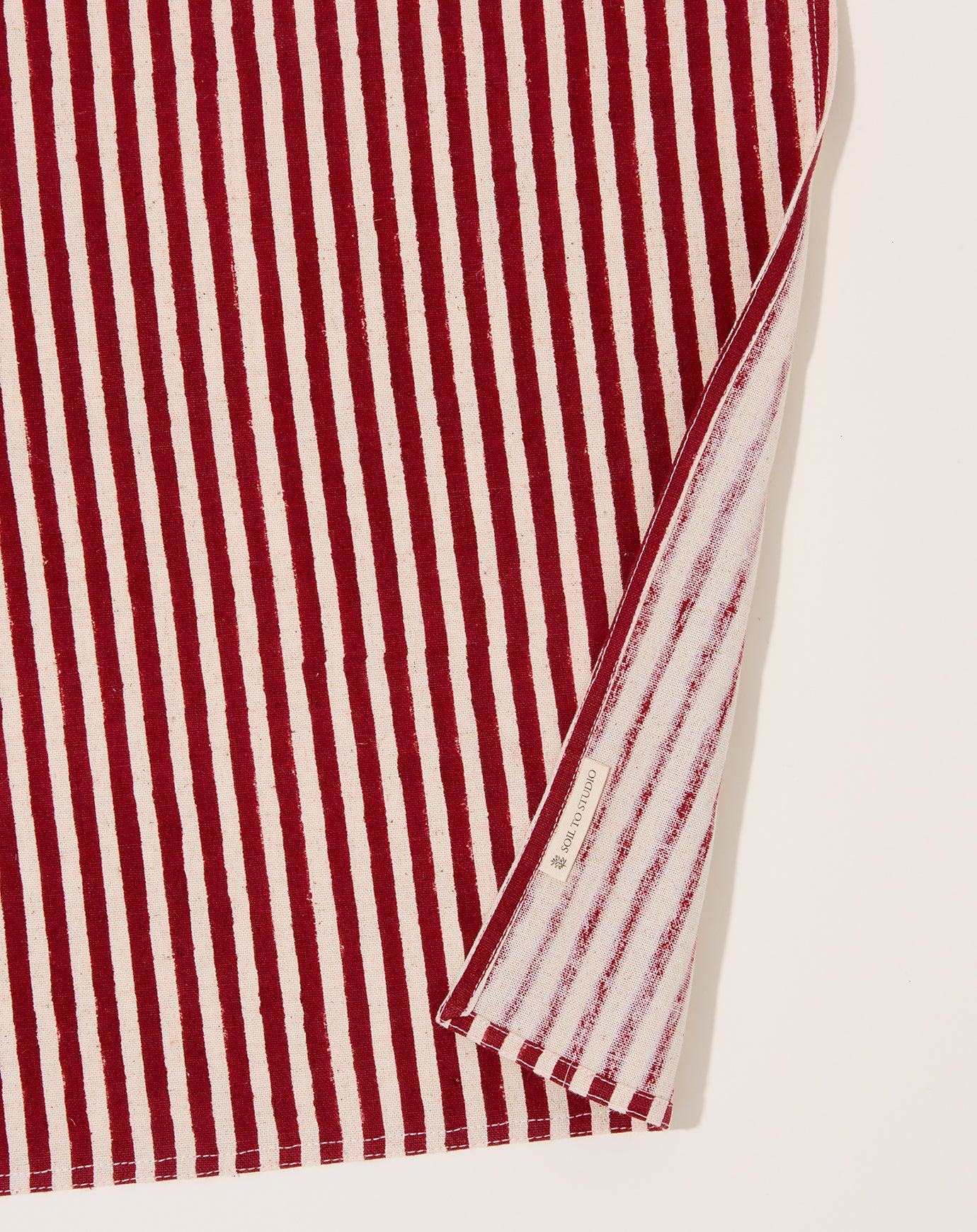 Soil to Studio Shabnam Block Printed Table Napkins in Red