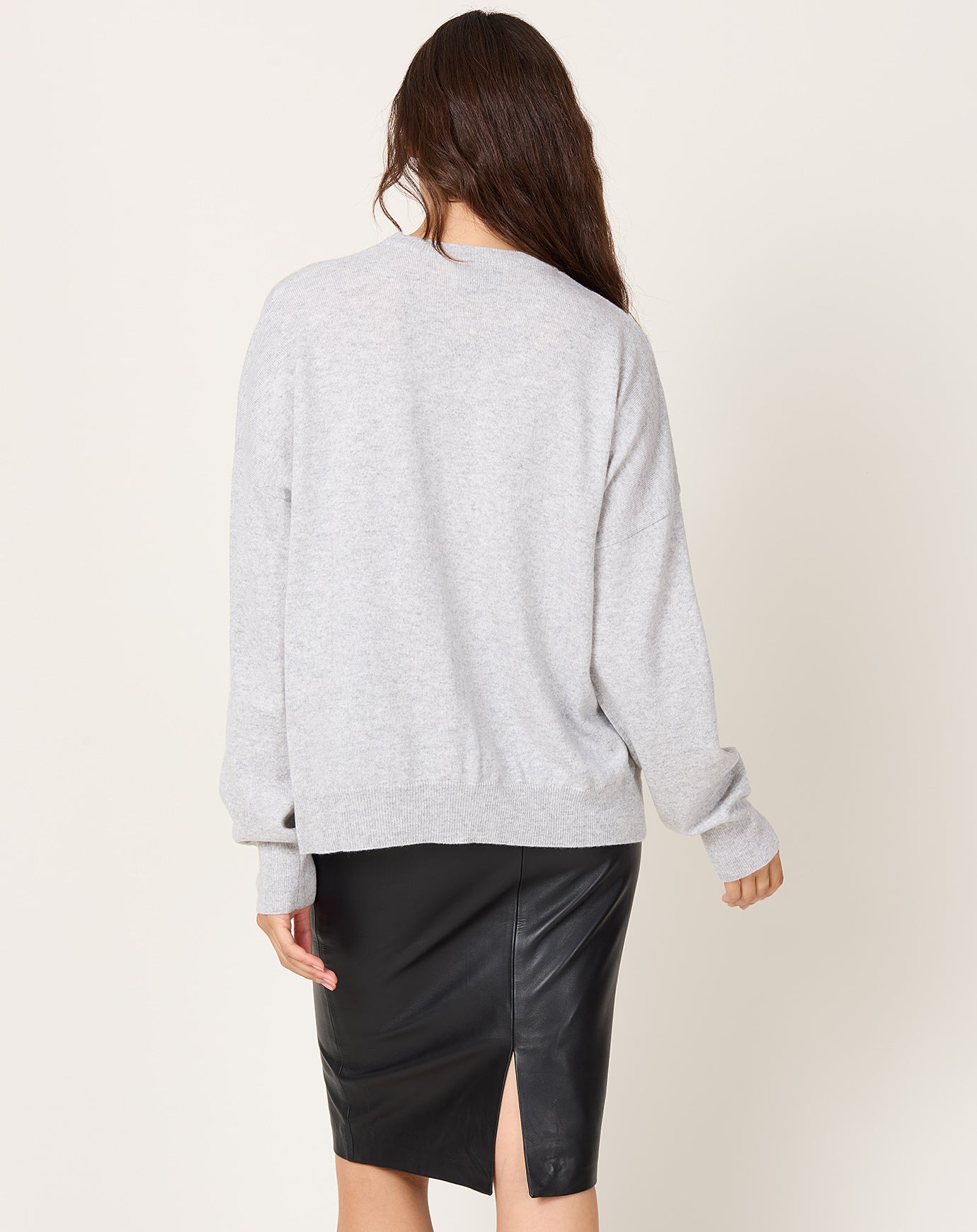 St. Agni Cashmere Sweater in Grey Marle