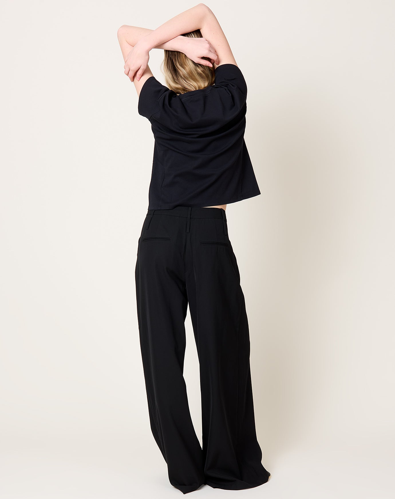 St. Agni Double Loop Pants in Black