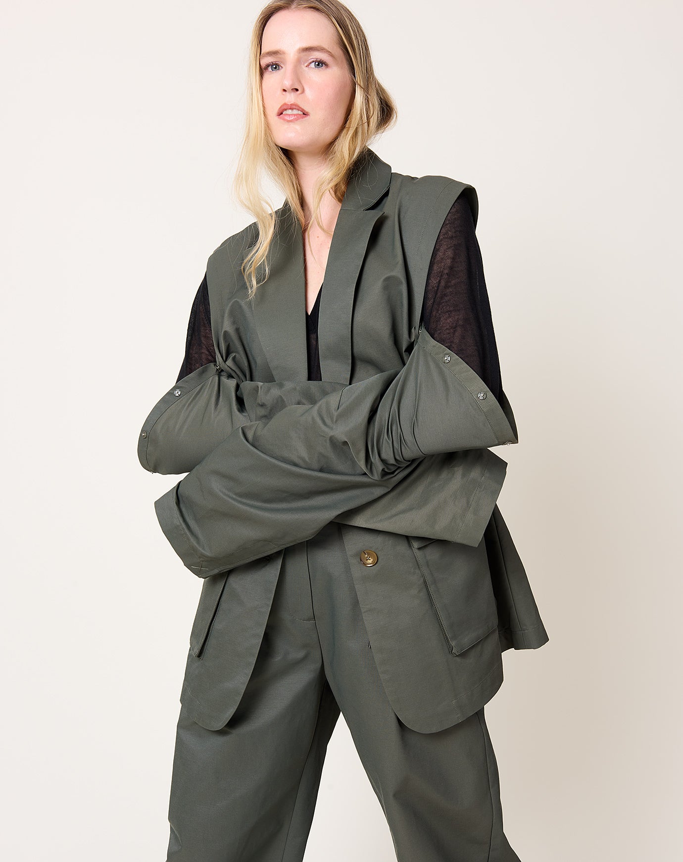 St. Agni Hybrid Utility Jacket in Kalamata