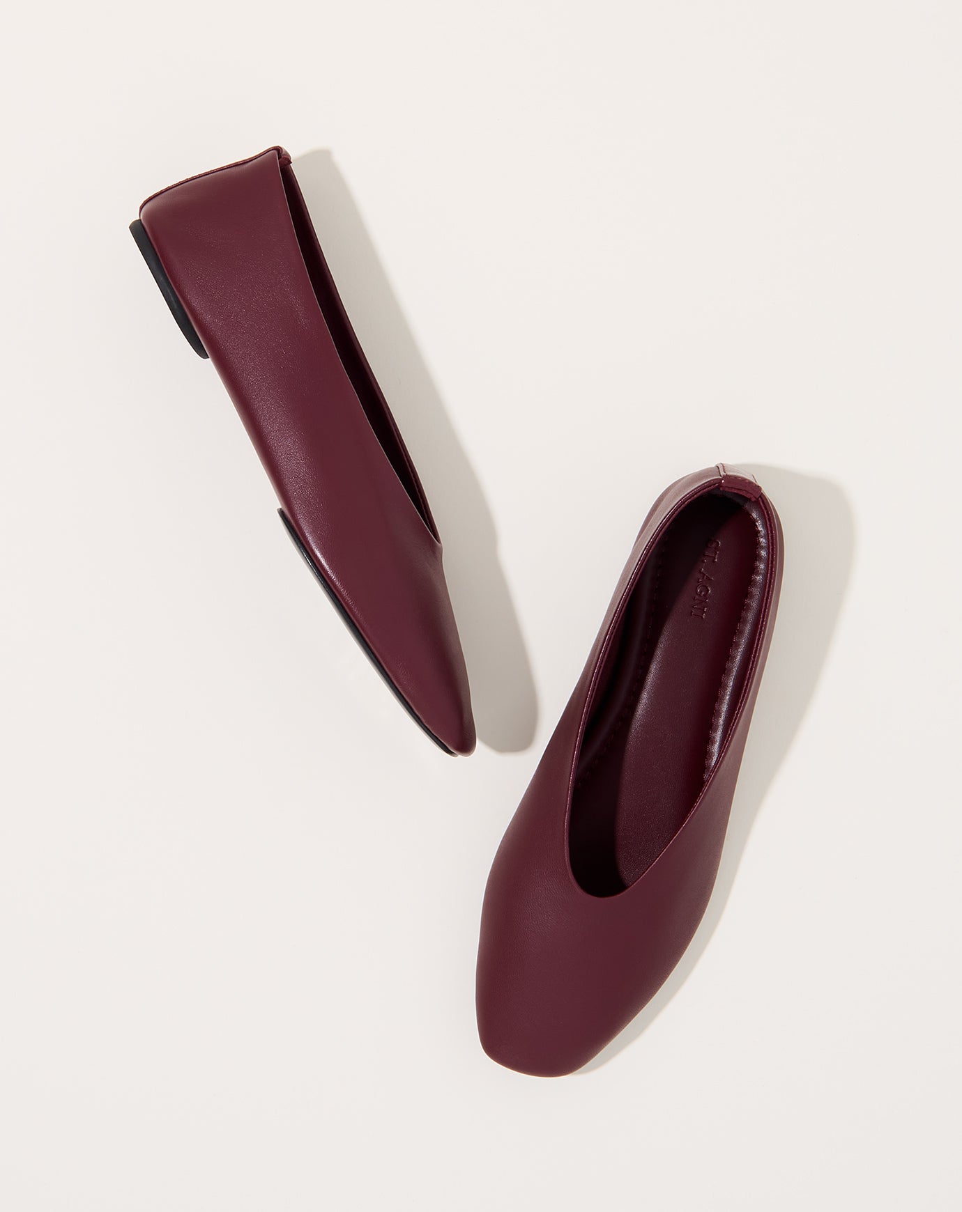 St. Agni Soft Glove Ballet Flat in Plum