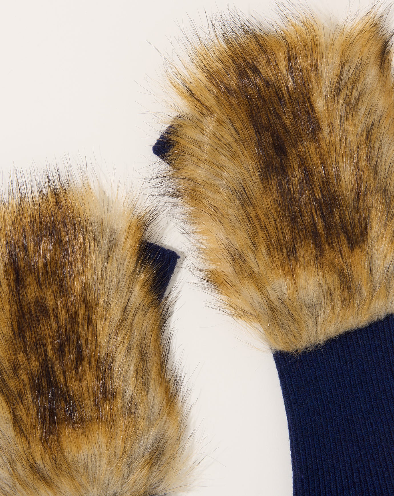 TOGA Archives Fur Gloves in Beige