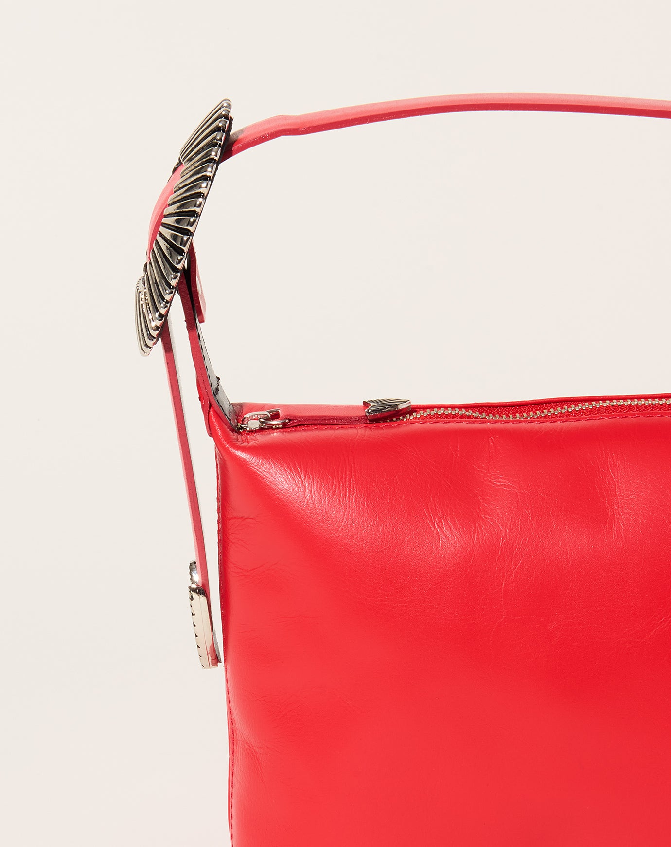 TOGA Archives Leather Mini Bag in Red