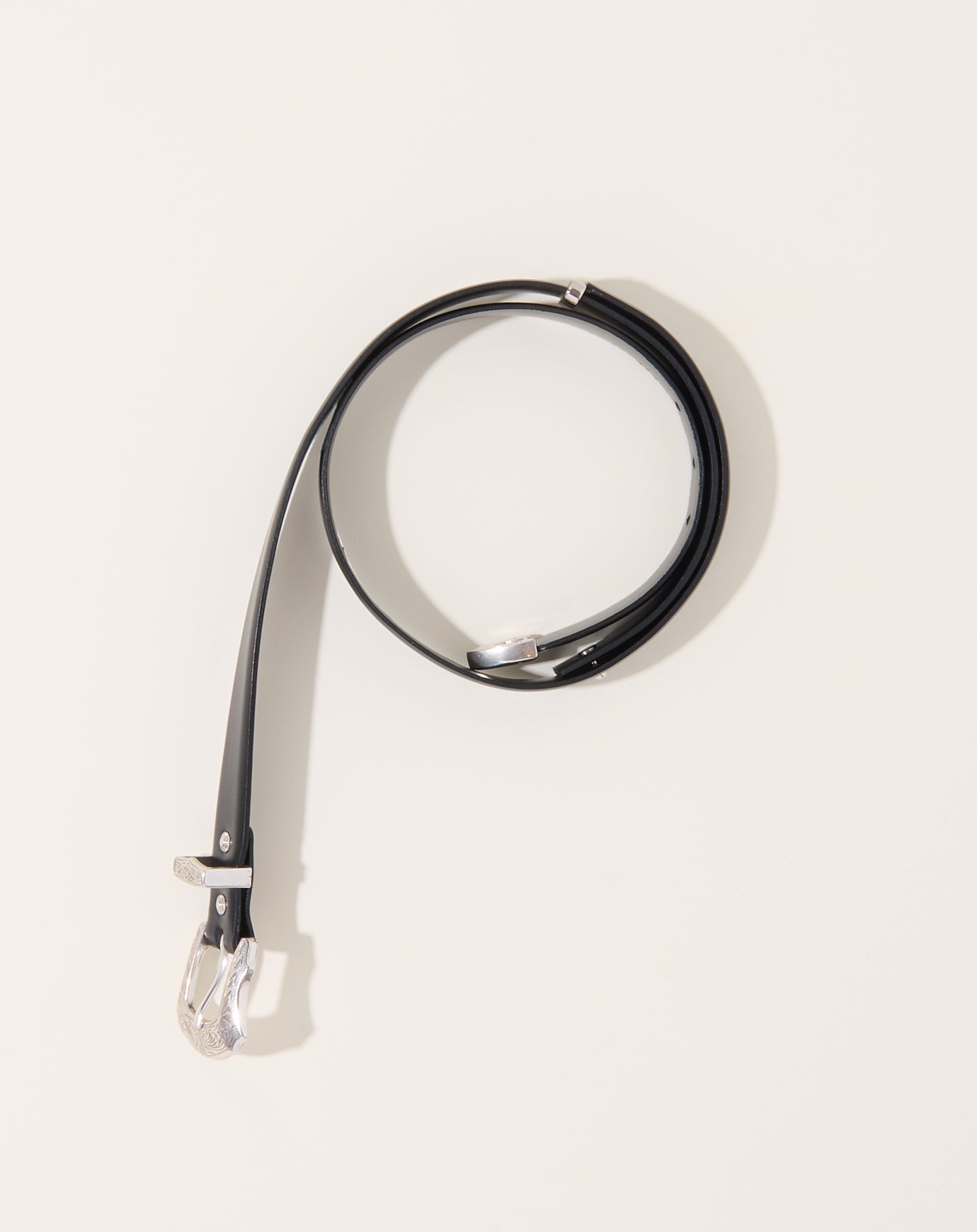 TOGA Archives Metal Buckle Belt in Black