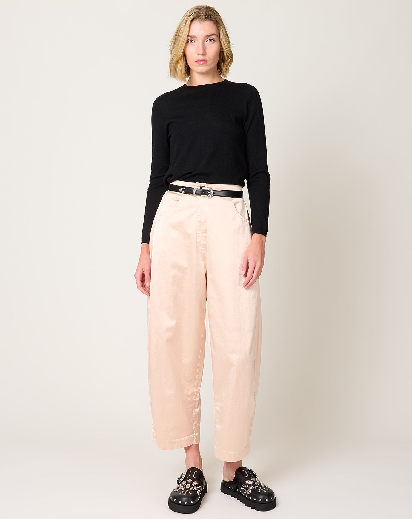 TOGA Archives Metal Buckle Belt in Black