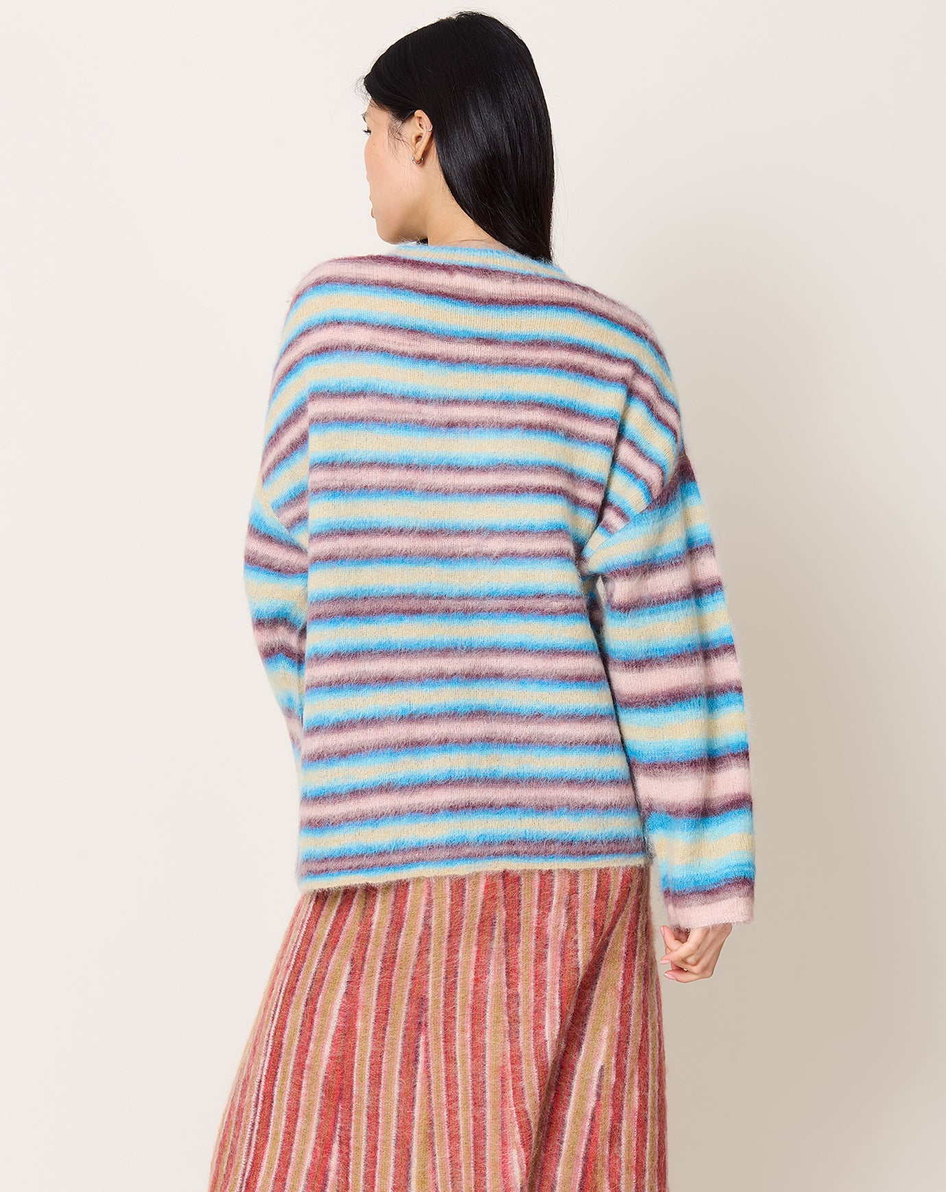 Zankov Lewis Crewneck in Quartz Space Dye