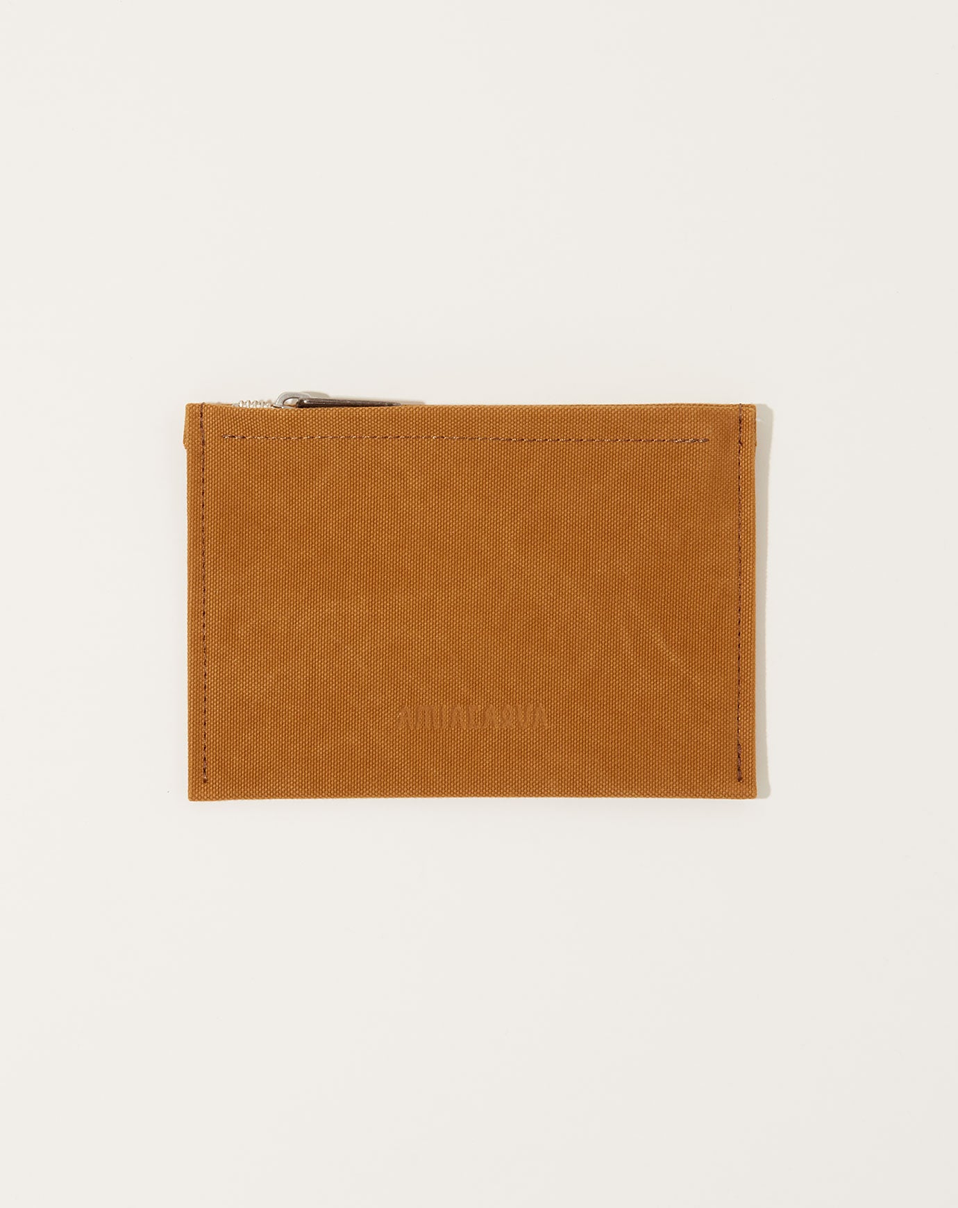 Amiacalva Washed Canvas Pouch in Mustard