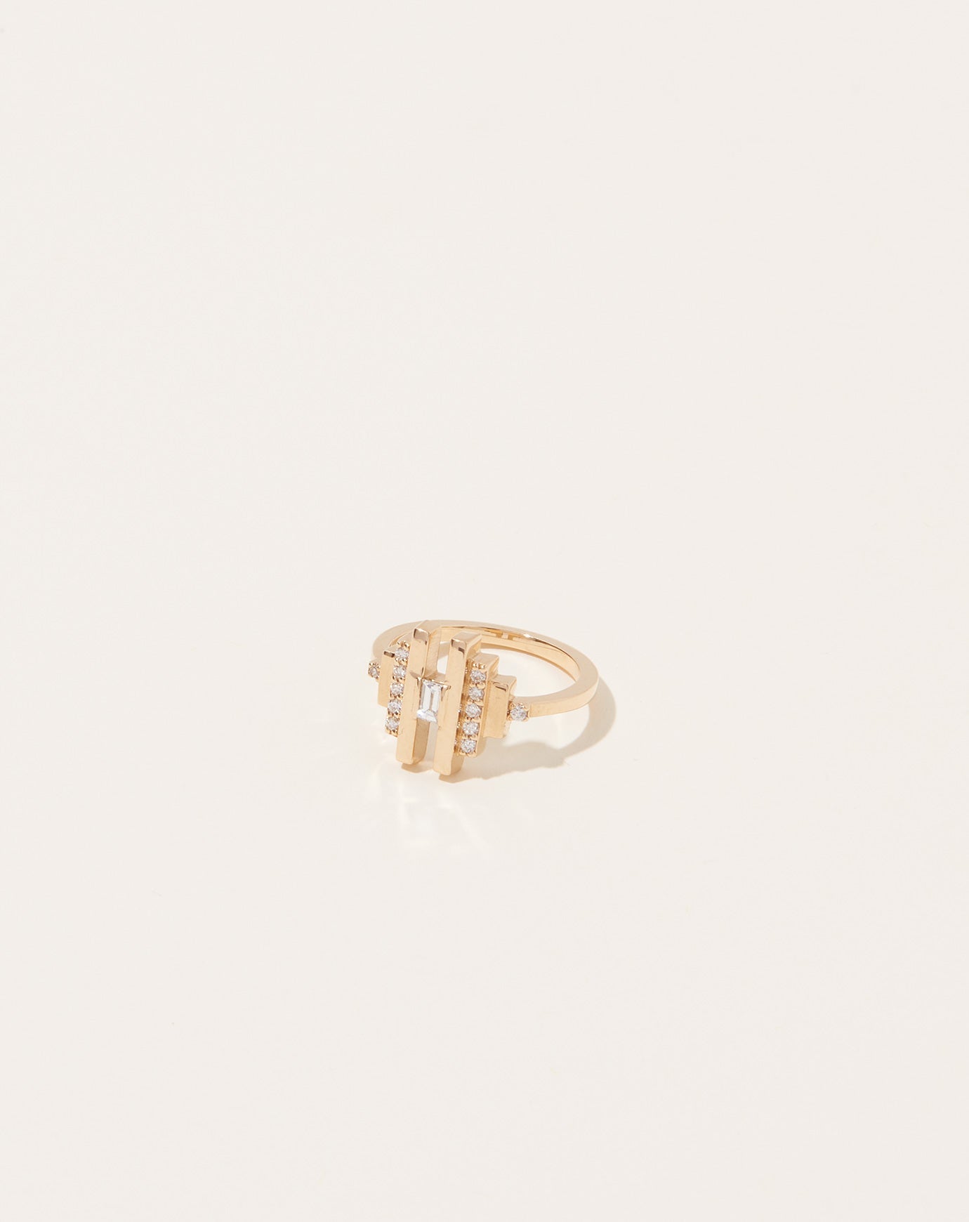 Selin Kent Cicim Pave Pinky Ring with Diamonds in 14k Yellow Gold