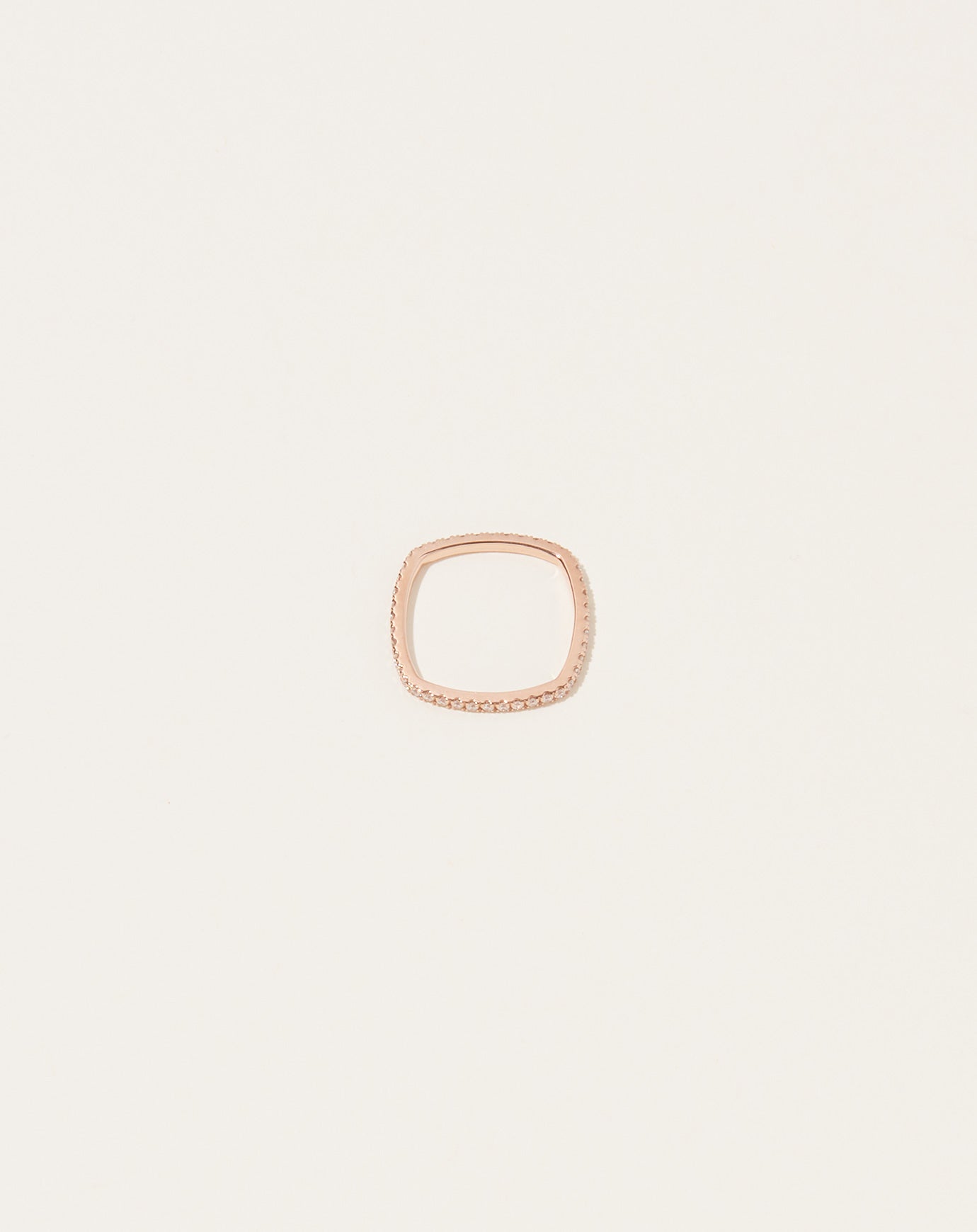 Selin Kent Kare Eternity Diamond Band in 14k Rose Gold