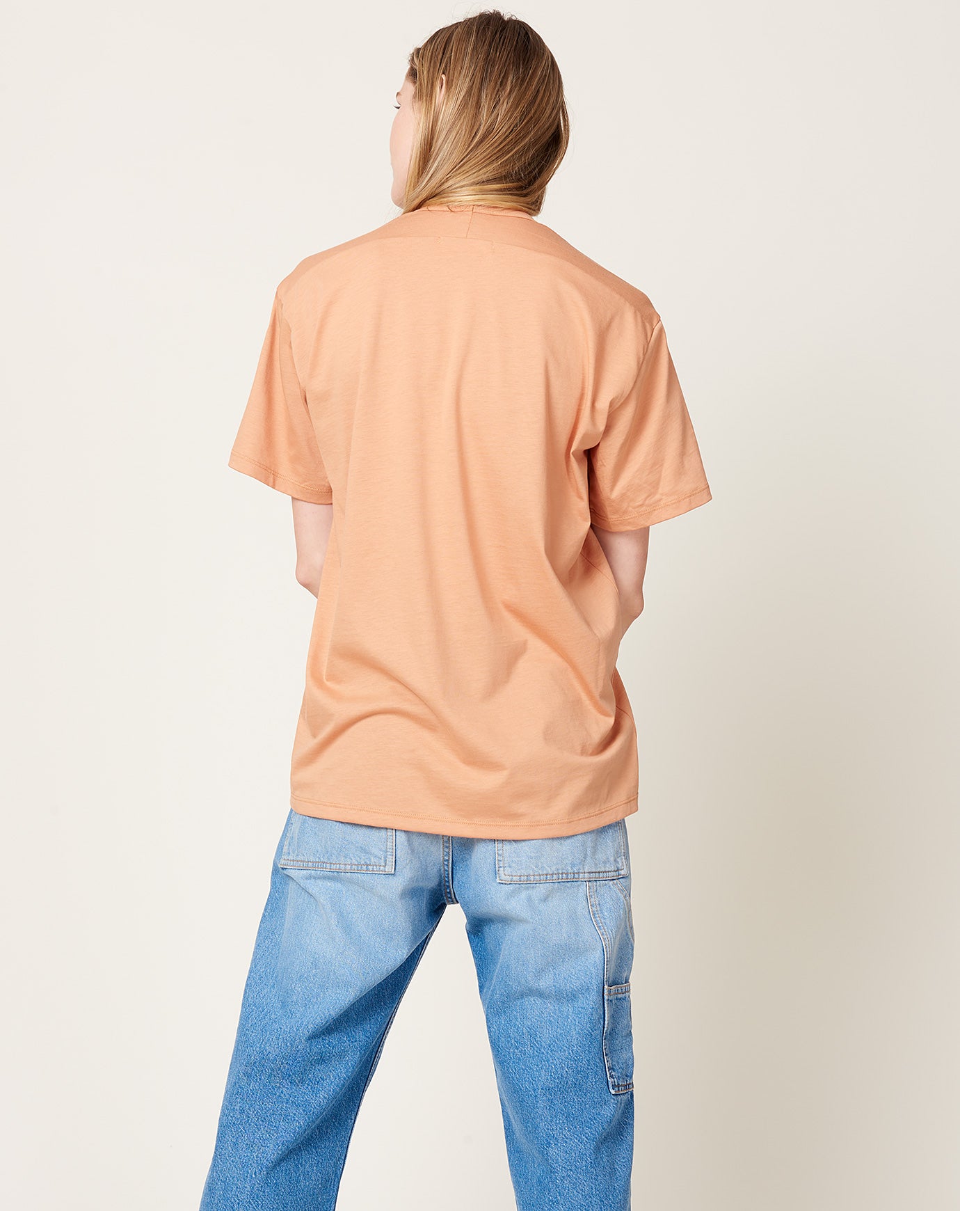 6397 Circle Neck Tee in Terracotta