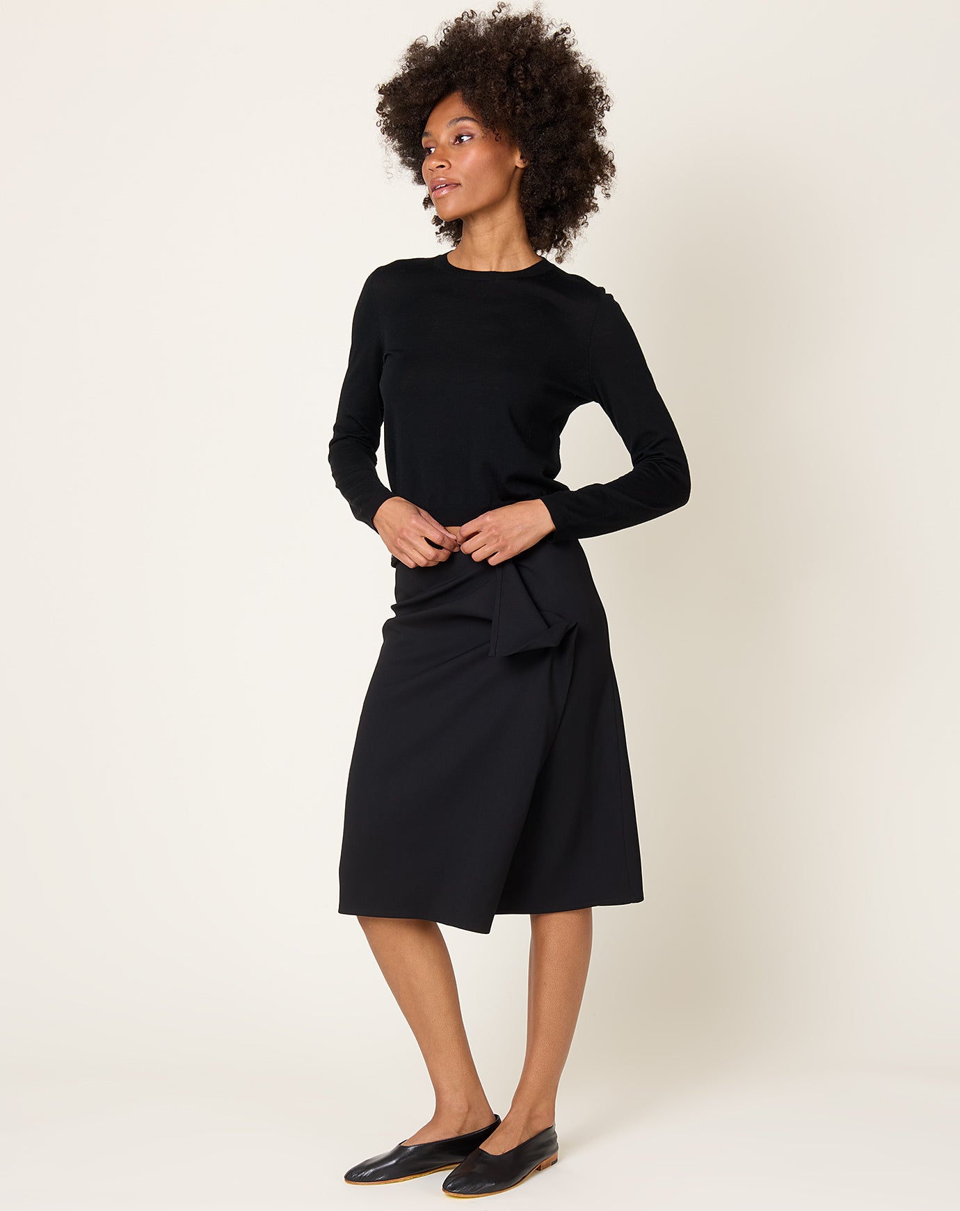 6397 Dog-ear Skirt in Starling