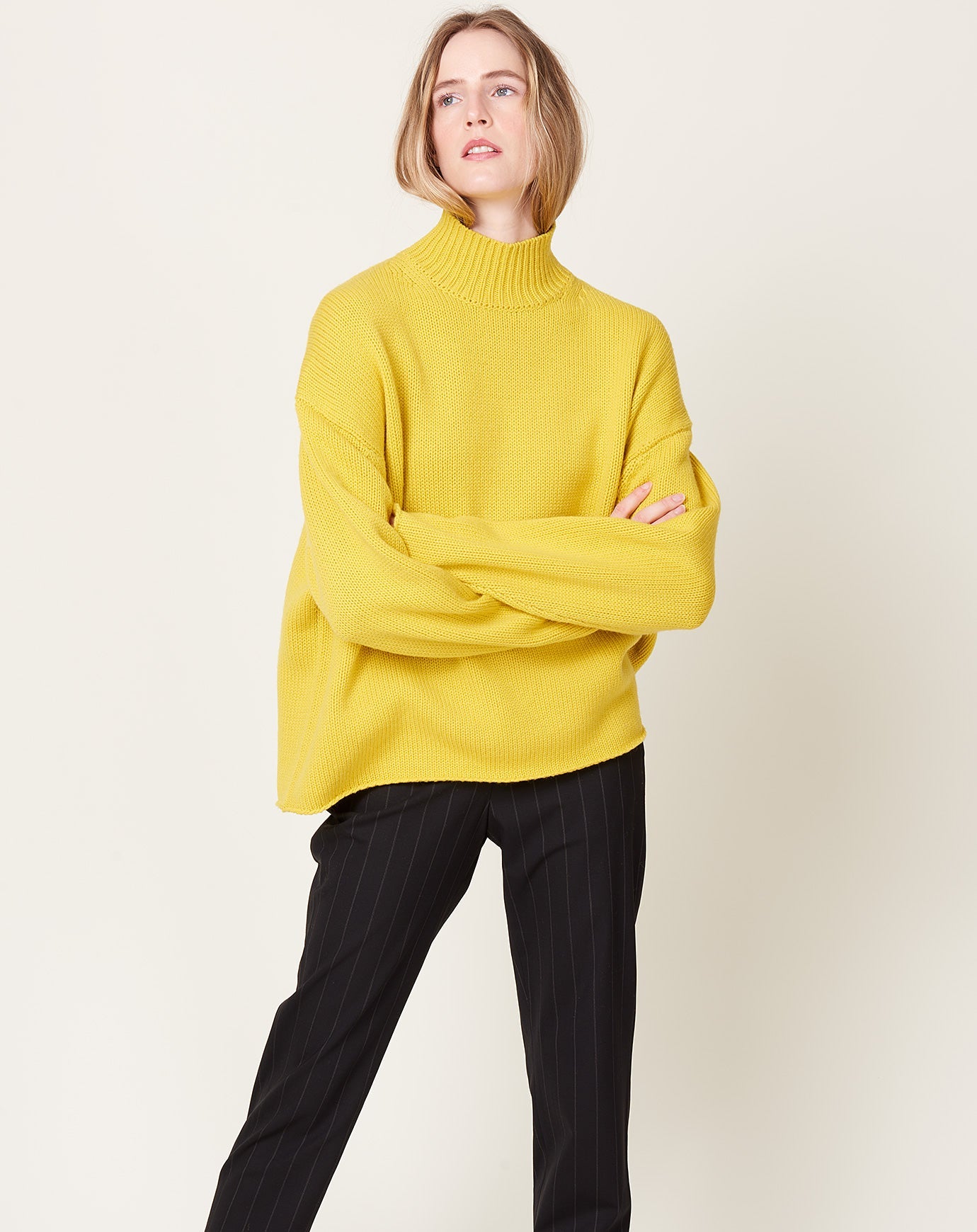 6397 Everyday Mockneck in Yellow