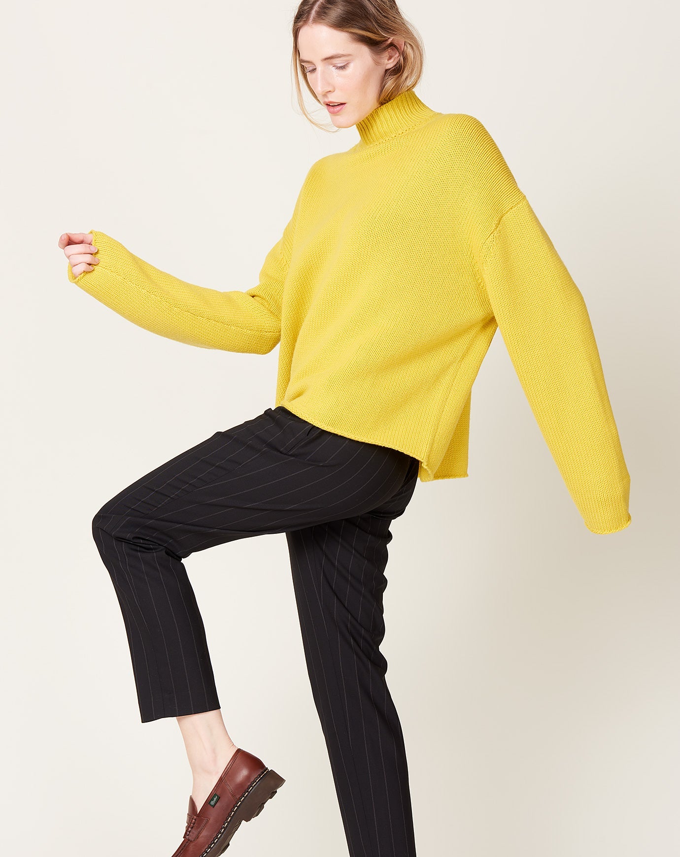 6397 Everyday Mockneck in Yellow