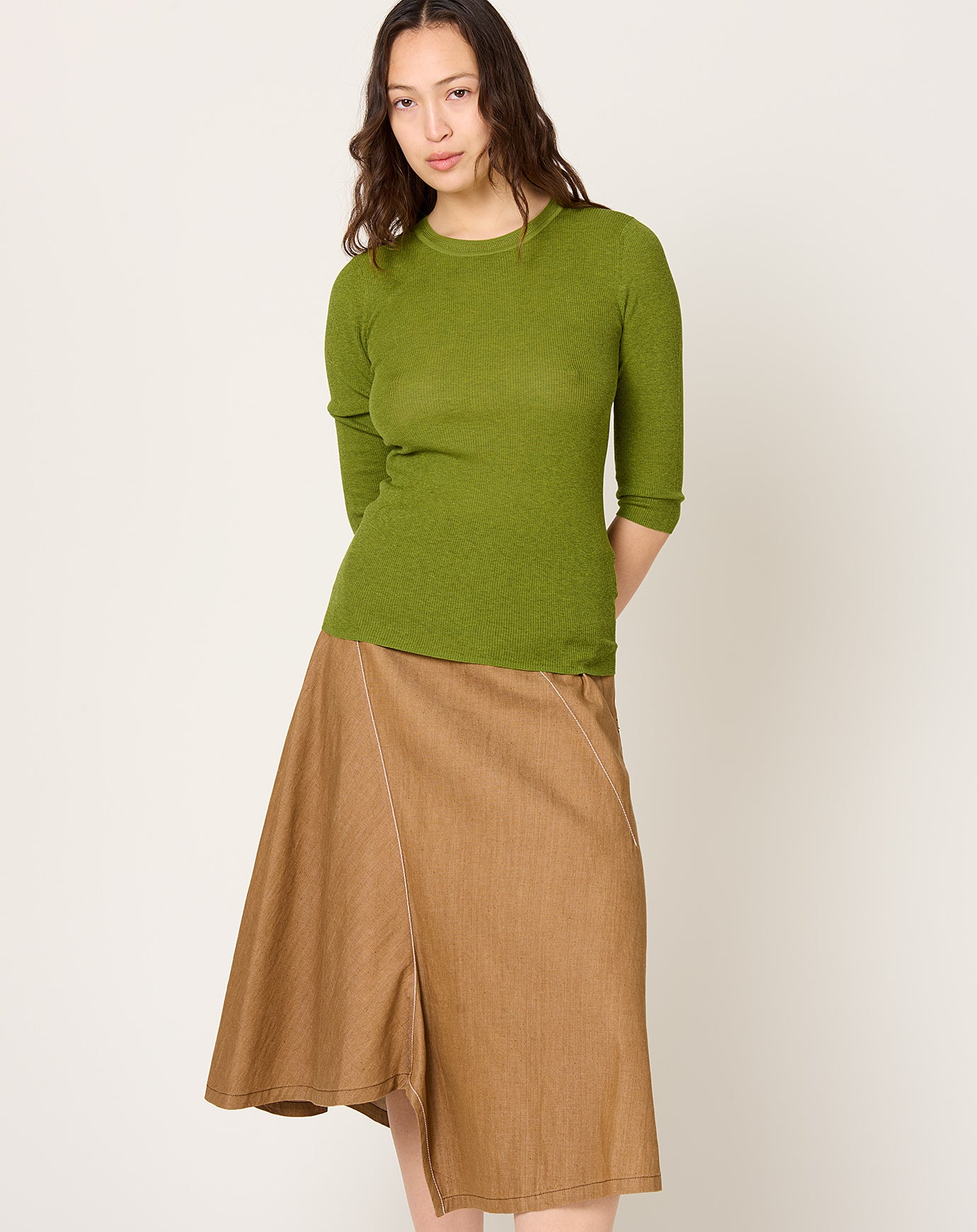 6397 Heirloom Elbow Tee in Asparagus