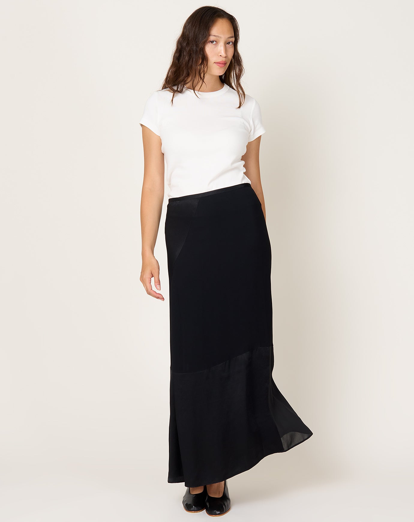 6397 Patchwork Skirt in Black