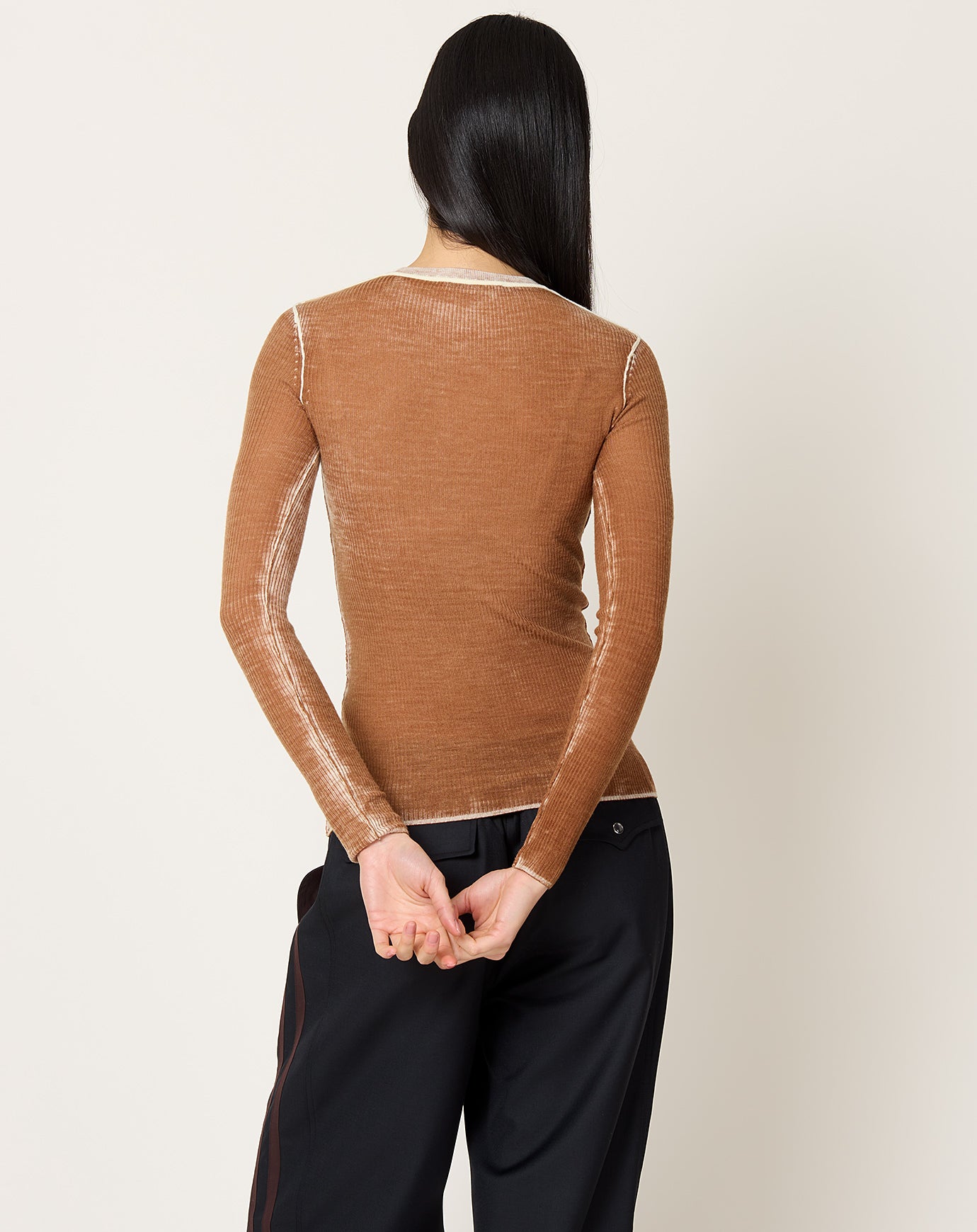 6397 Printed L/S Crew in Desert