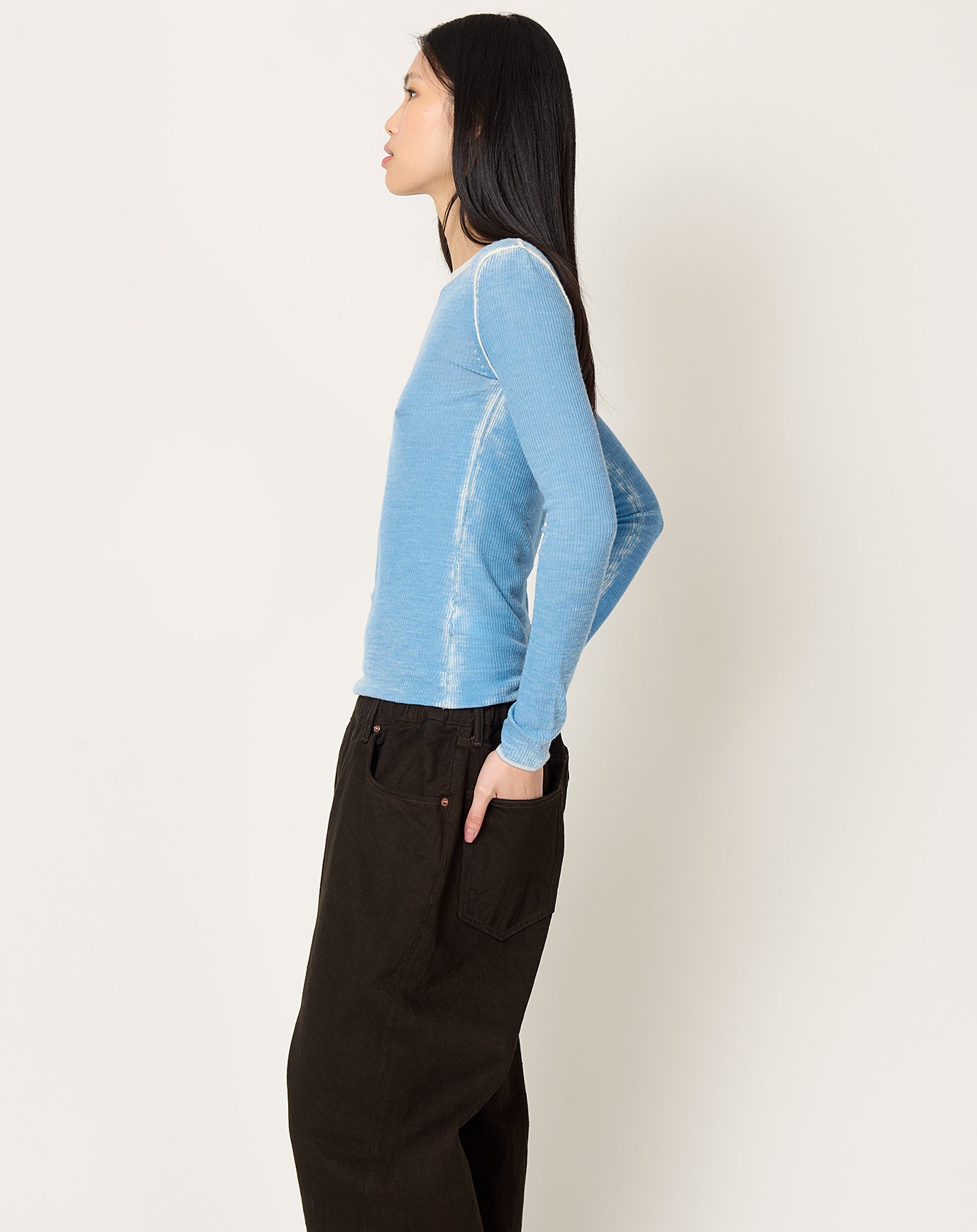 6397 Printed L/S Crew in Tahoe