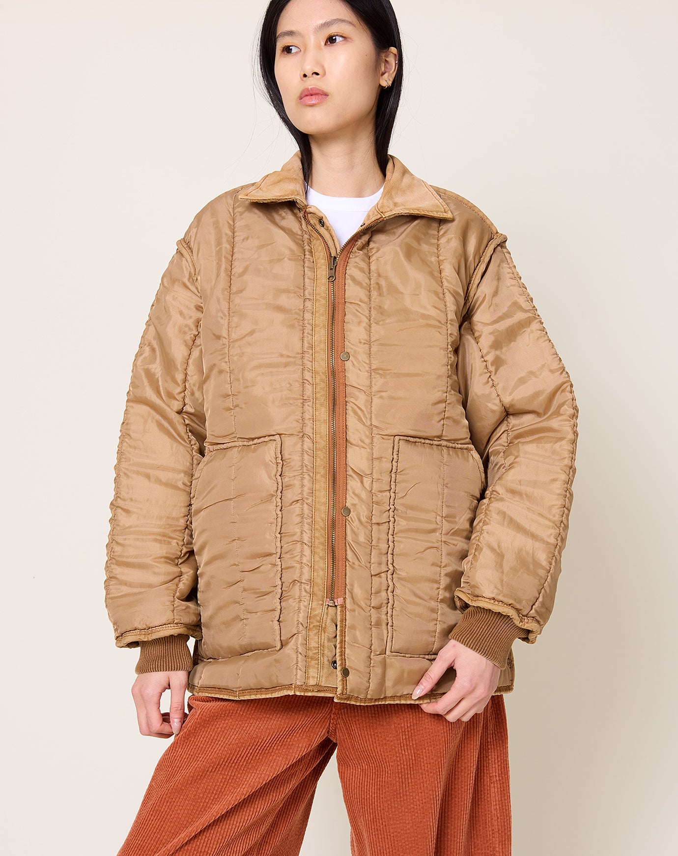 6397 Reversible Freezer Jacket in Red Oak