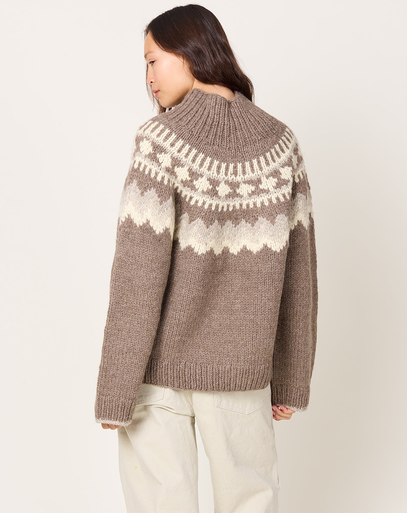 6397 Sedona Hand Knit in Mink Fairisle