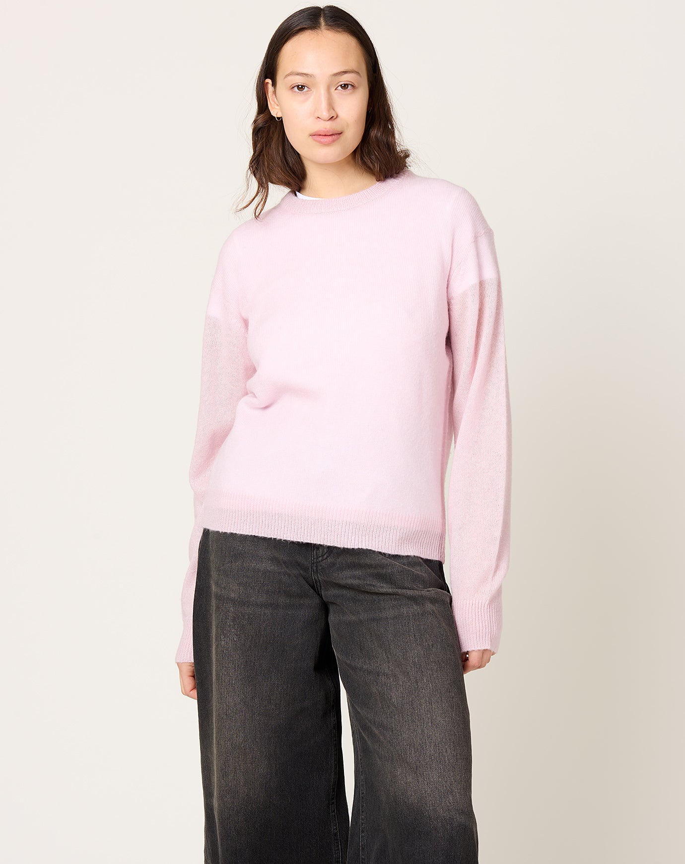 6397 Sheer Crew Neck in Abalone