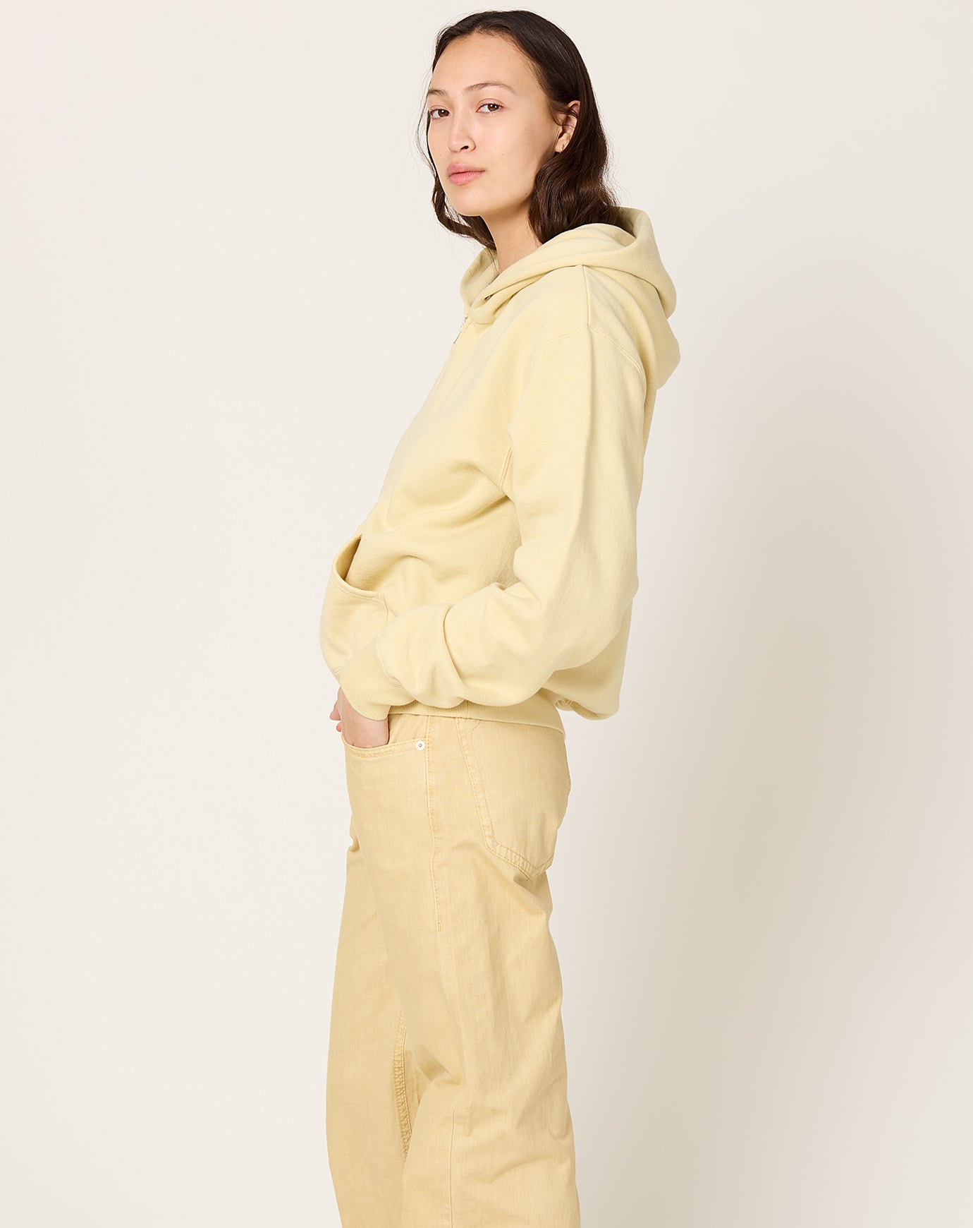 6397 Zip Up Hoodie in Blonde