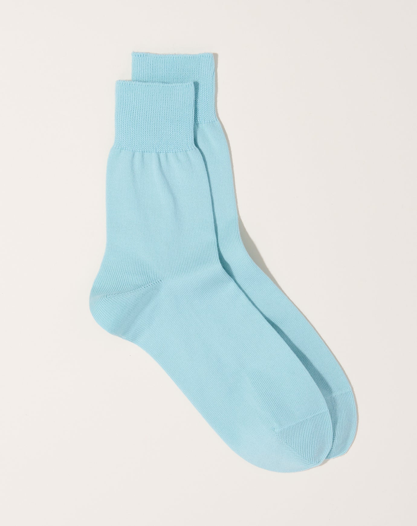 Nishiguchi Kutsushita Egyptian Cotton Plain Socks in Tenkawa River