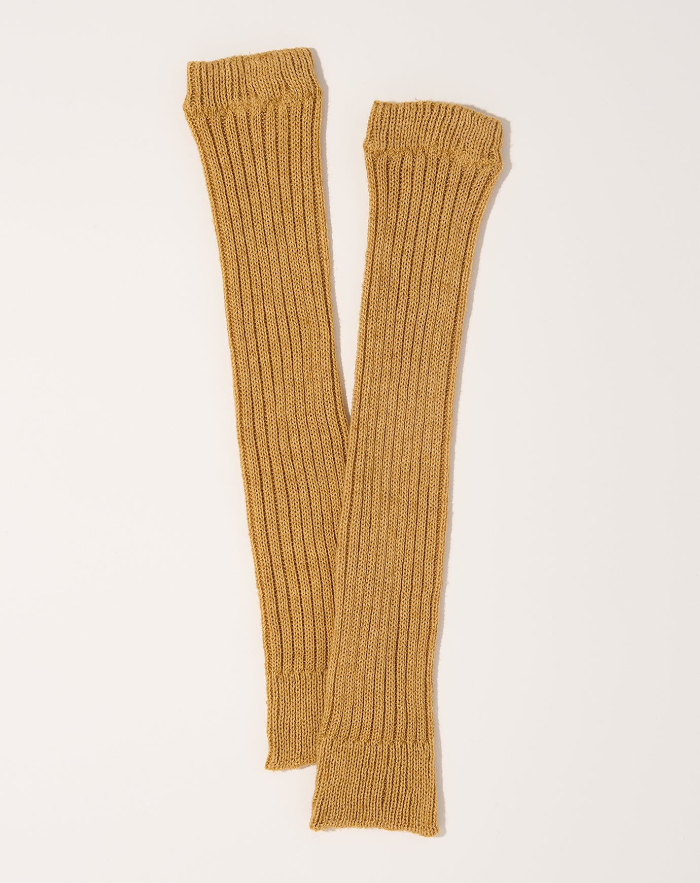 Nishiguchi Kutsushita Memeri Cashmere Cotton Arm & Leg Warmers in Dandelion