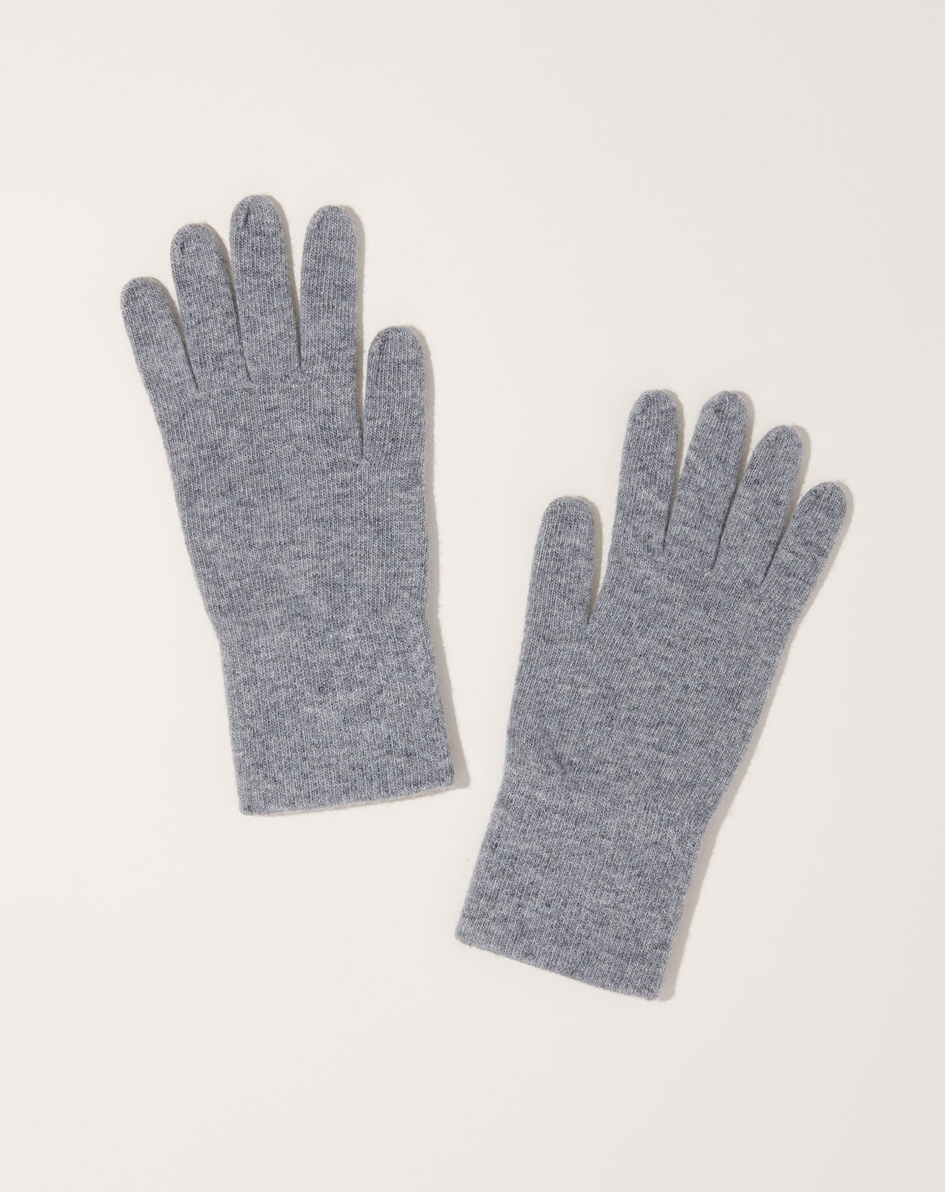 Nishiguchi Kutsushita Merino Wool Gloves in Light Grey