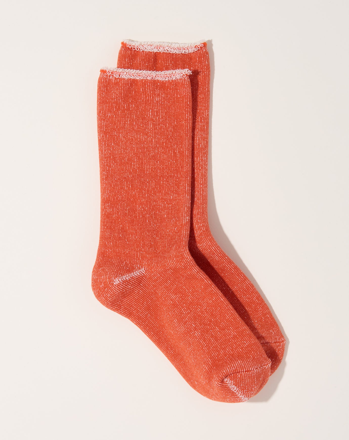 Nishiguchi Kutsushita Silk Cotton Lounge Socks in Beer Amber