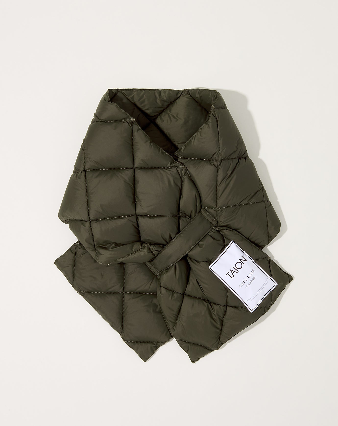 Taion City Down Scarf in Olive