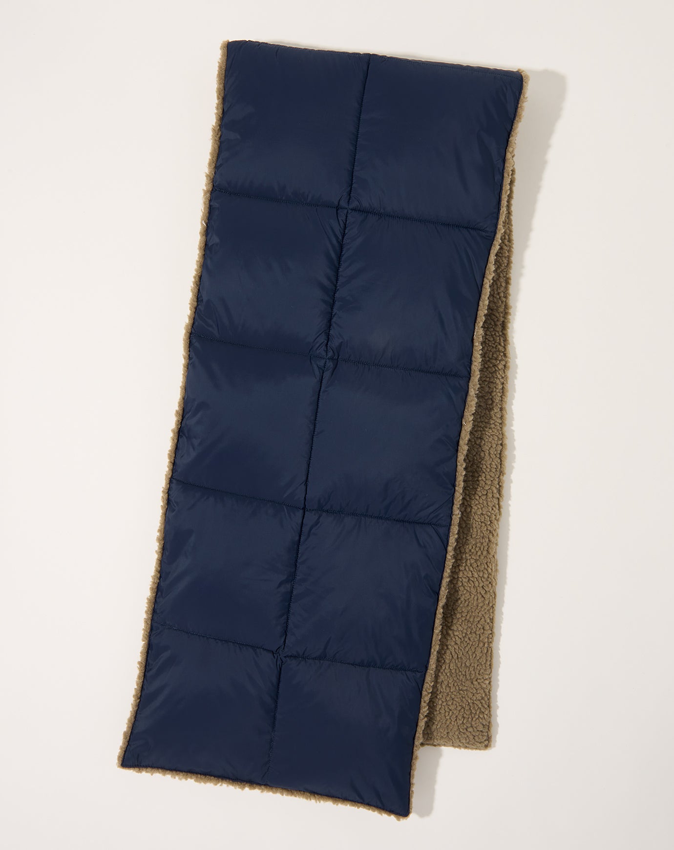 Taion Mountain Volume Down X BOA Scarf in Dark Navy & Beige