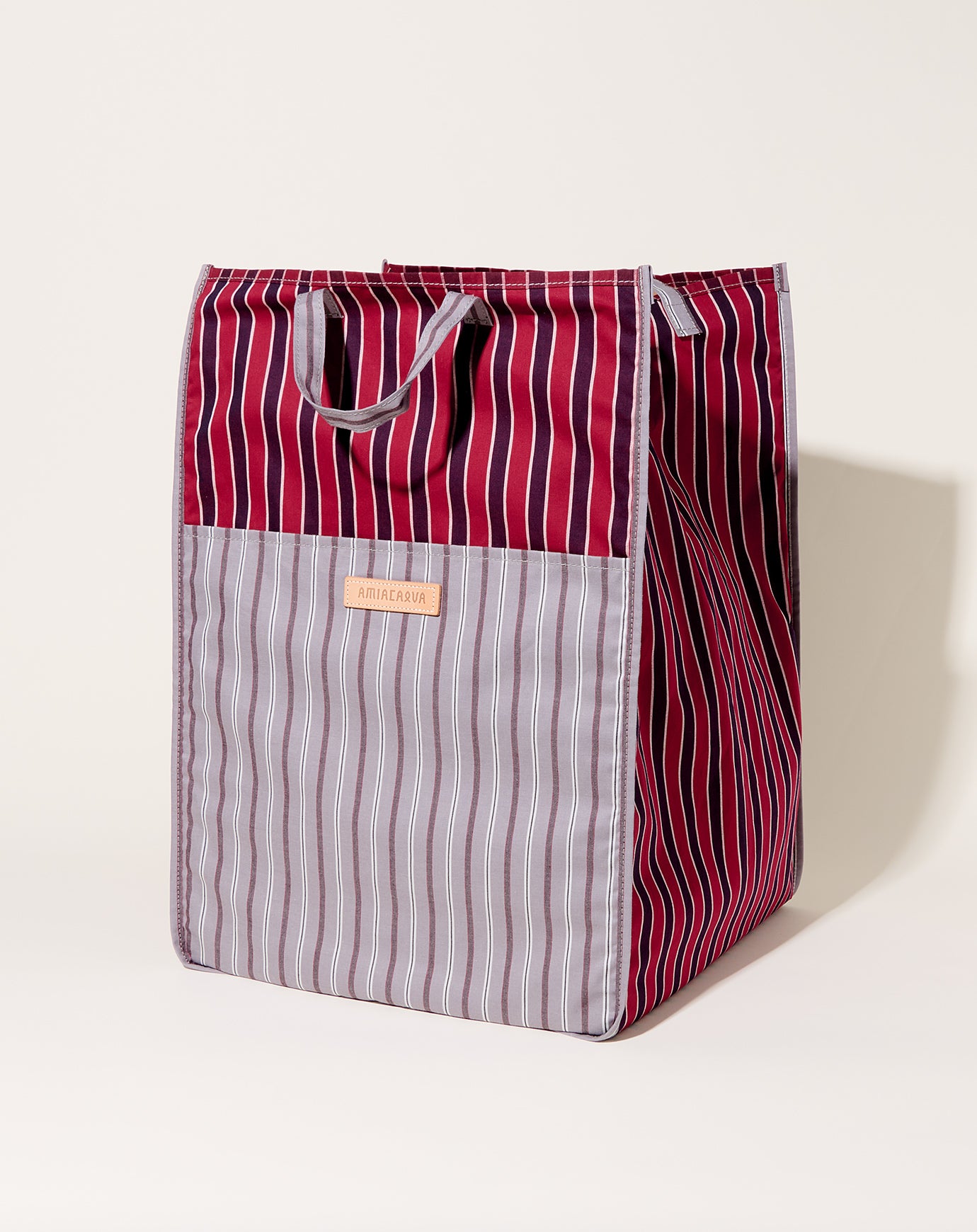 Amiacalva Easy Bag L in Red Stripe