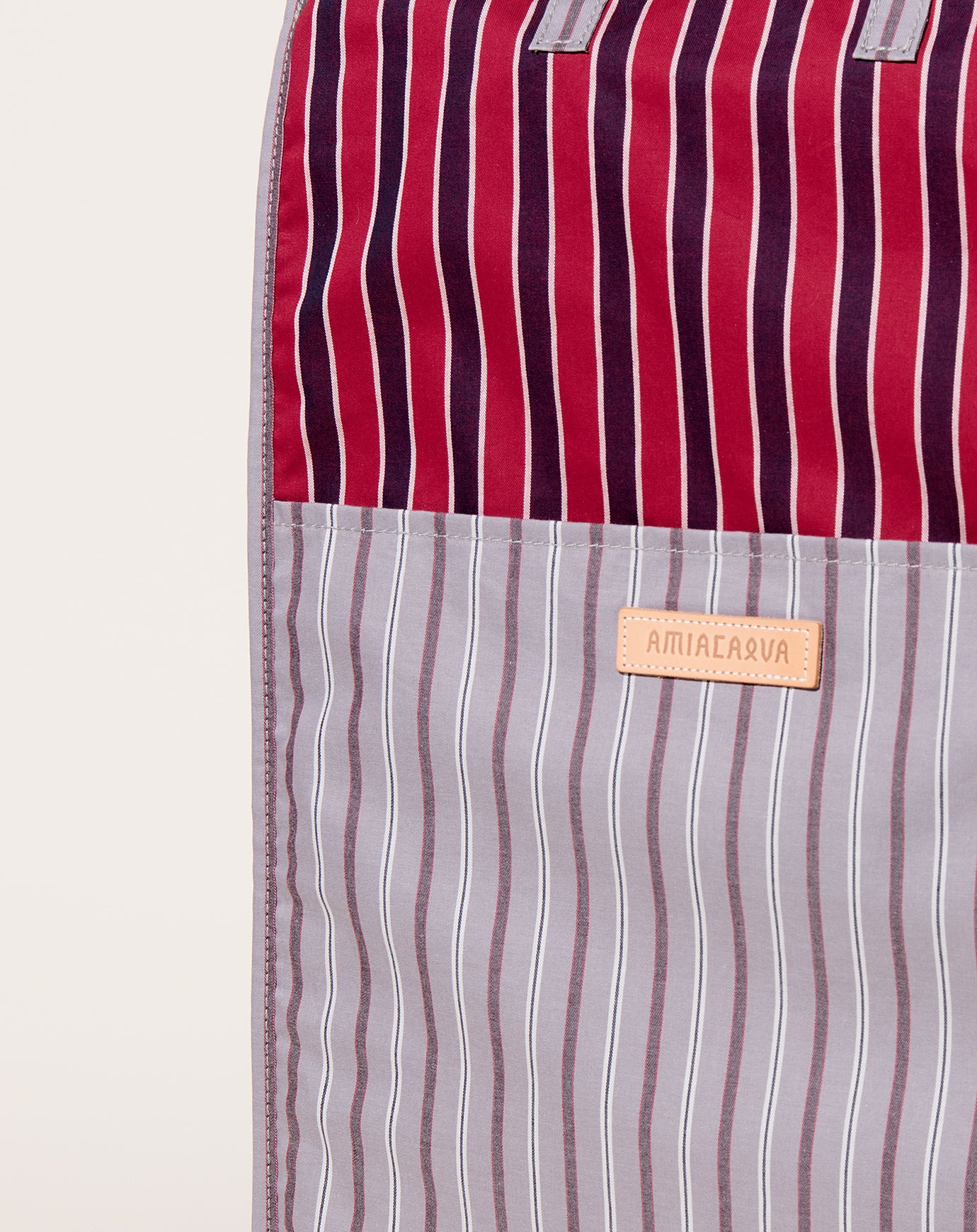 Amiacalva Easy Bag L in Red Stripe