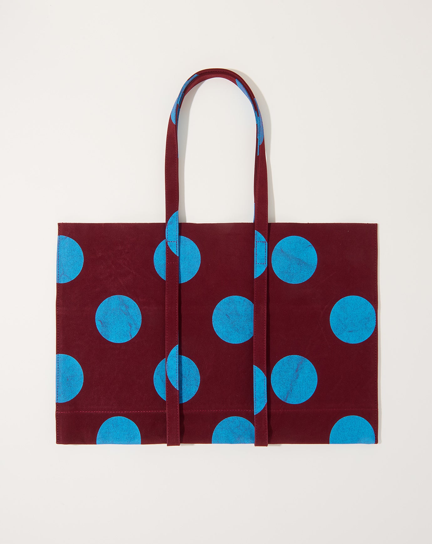 Amiacalva Washed Canvas Tote 2nd Dot in Sky Blue